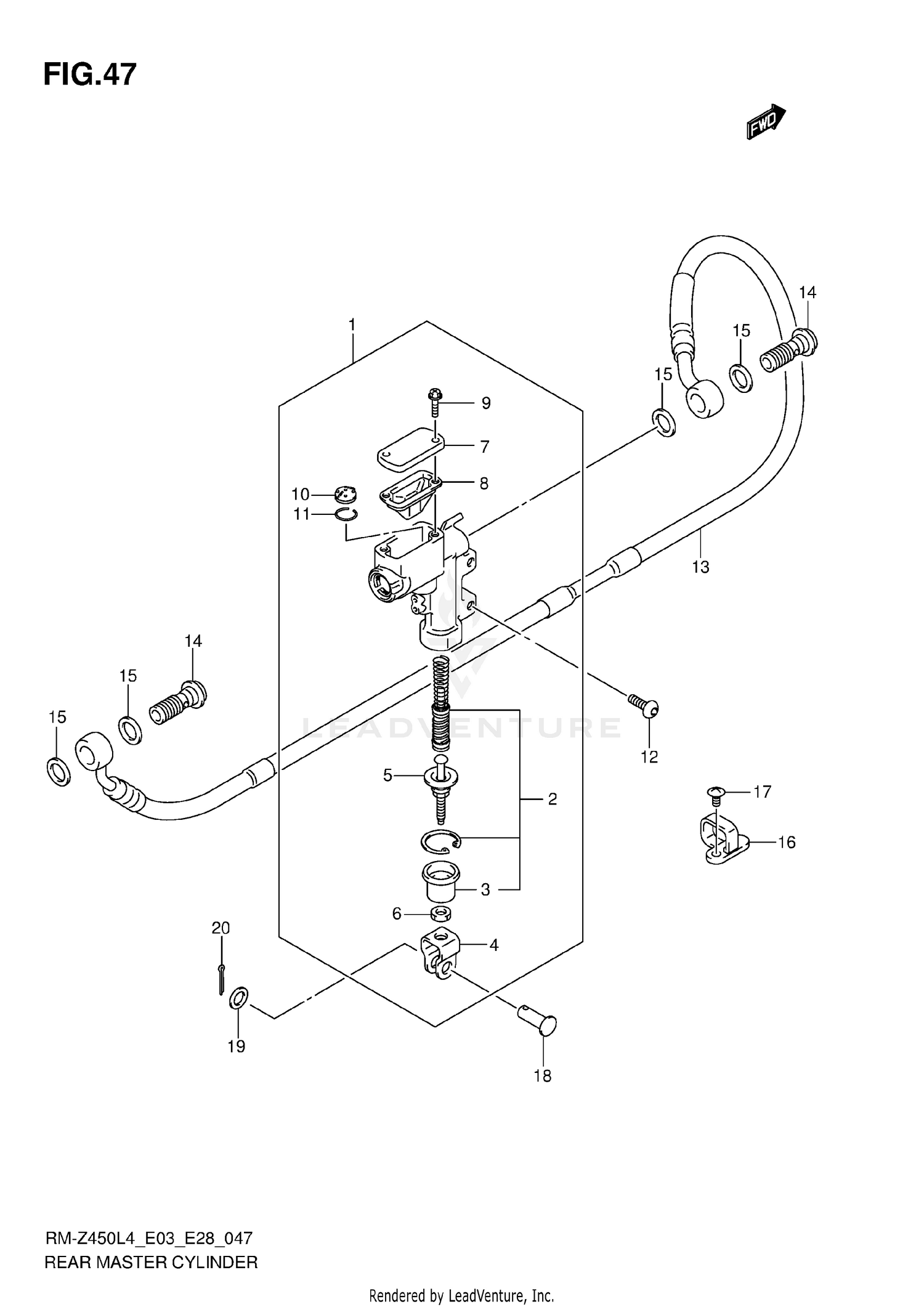 REAR MASTER CYLINDER