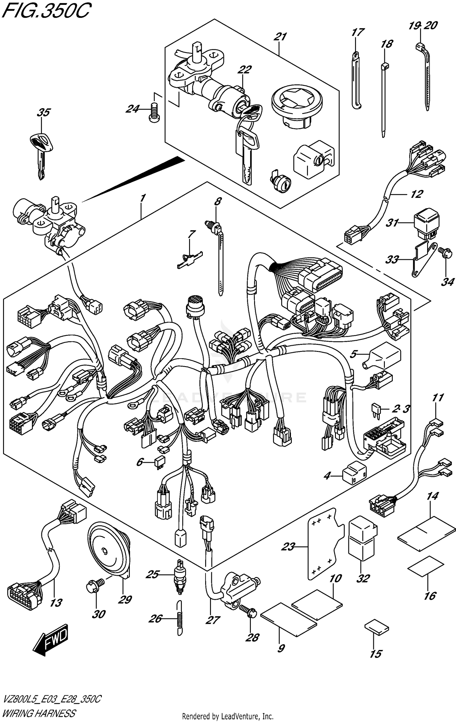 WIRING HARNESS (VZ800L5 E33)