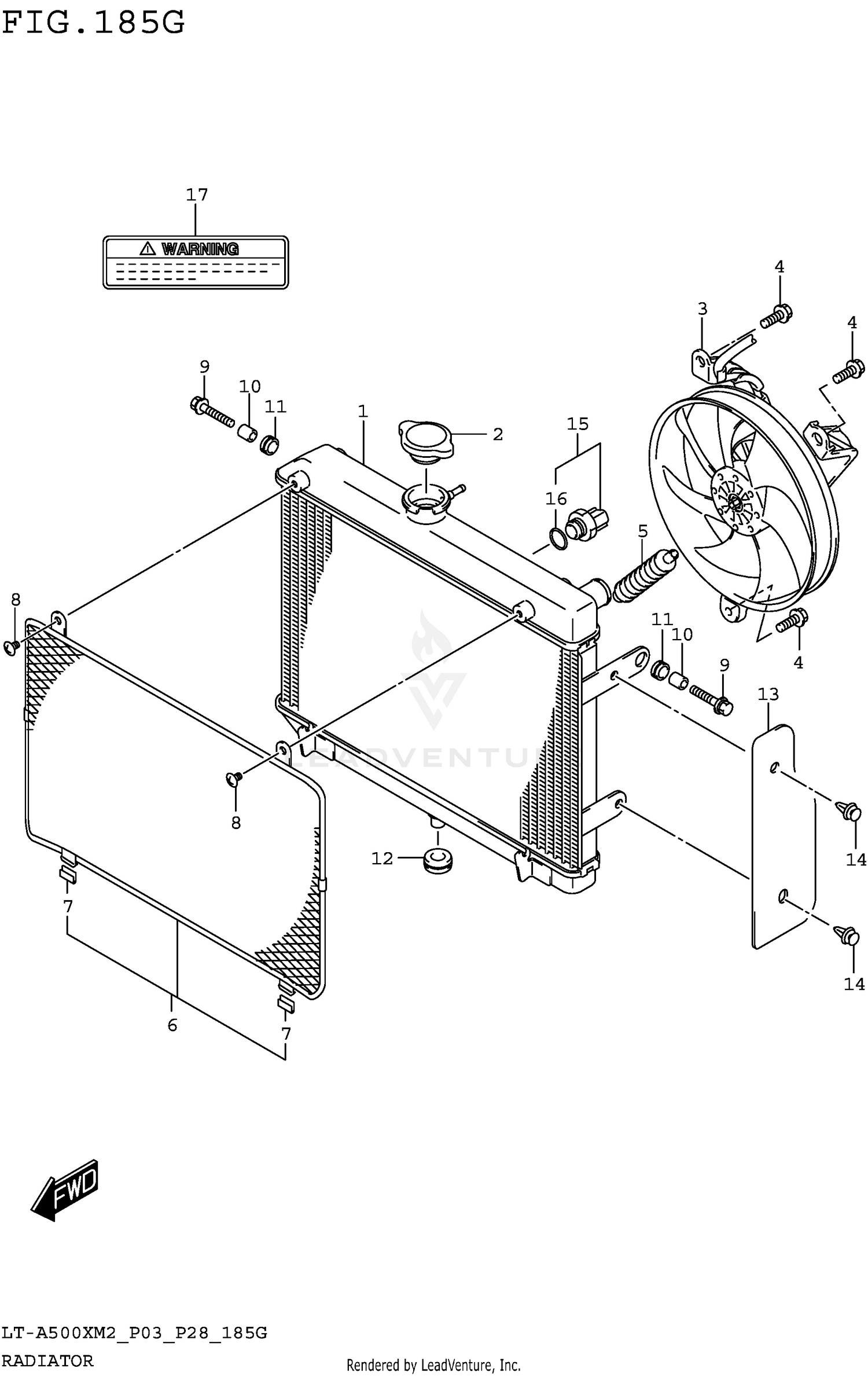 RADIATOR (LT-A500XPZM2 P03)
