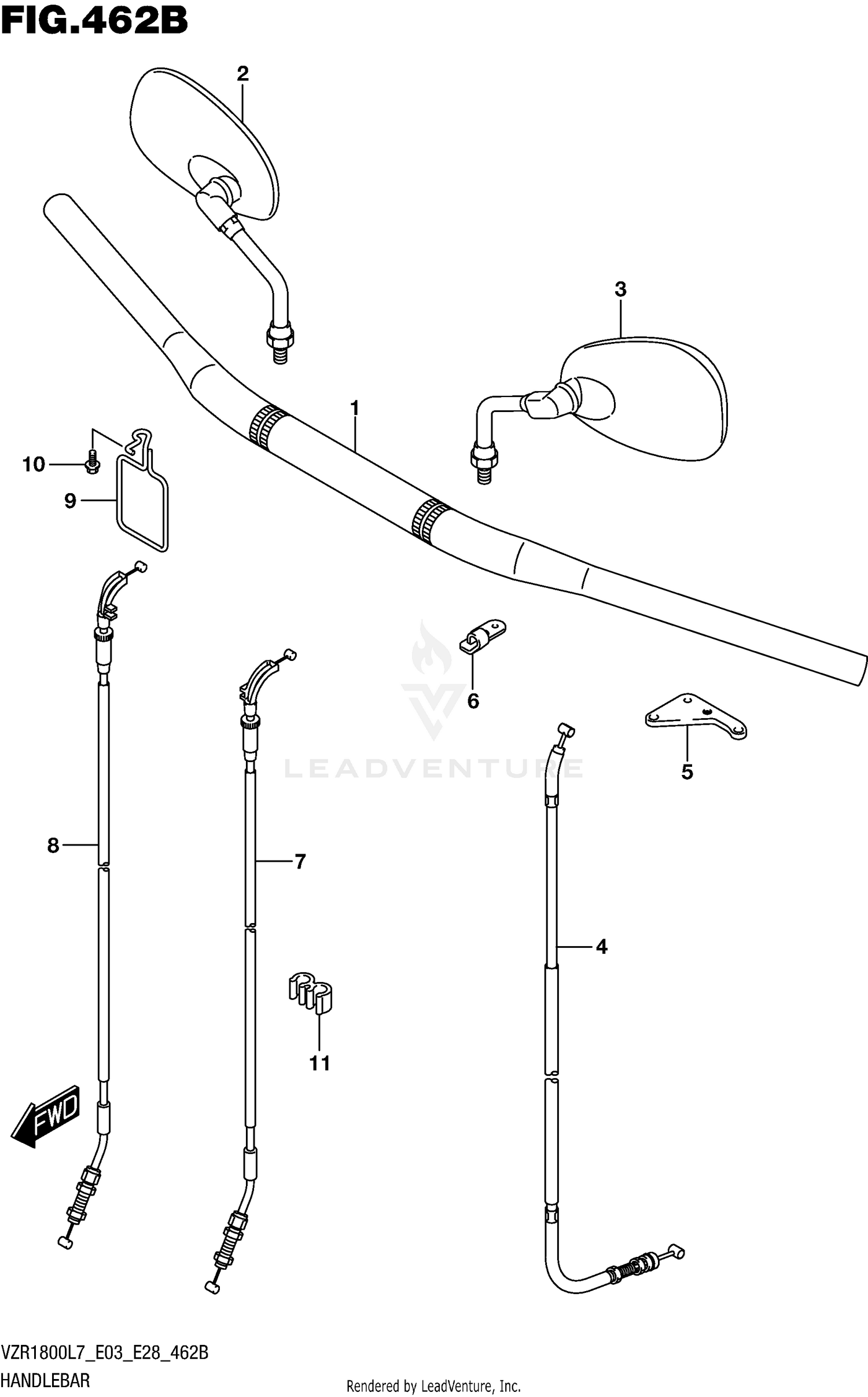 HANDLEBAR (VZR1800BZL7 E03)