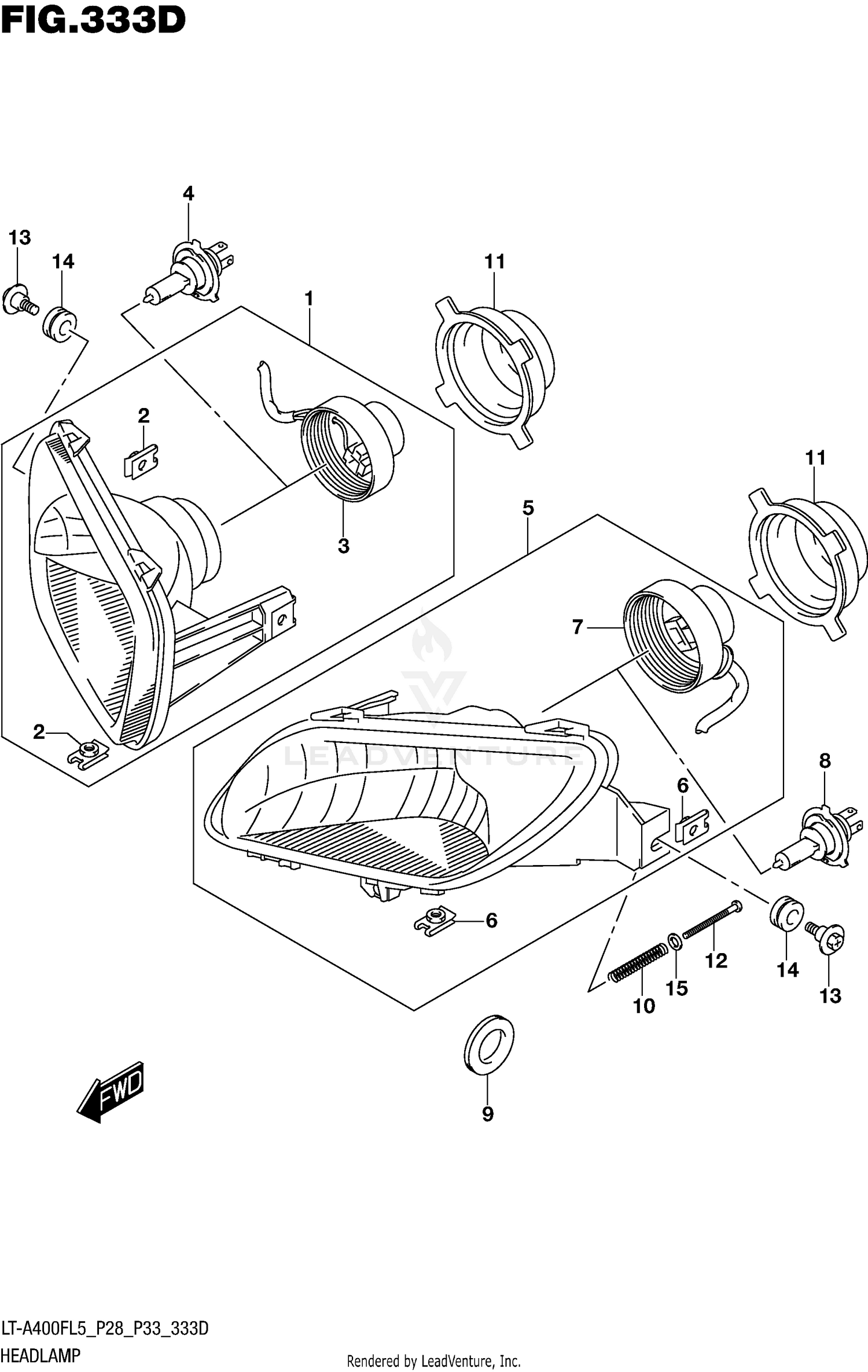 HEADLAMP (LT-A400FZL5 P33)