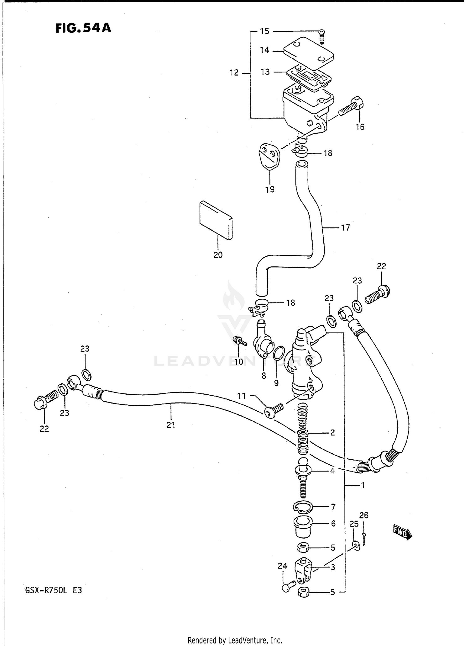 REAR MASTER CYLINDER (MODEL L)