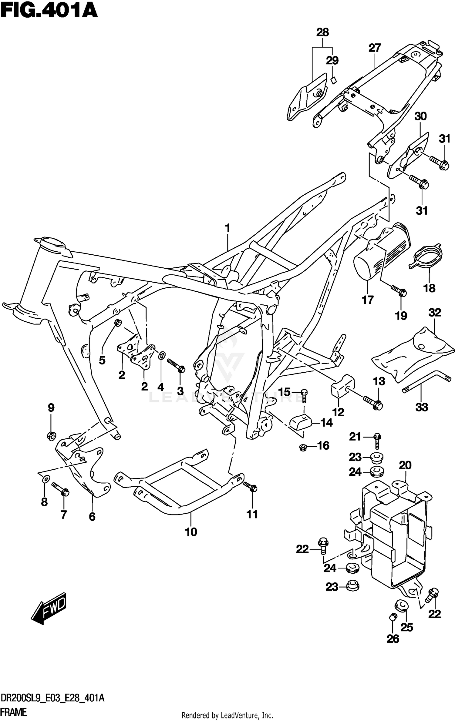 FRAME (DR200SL9 E03)