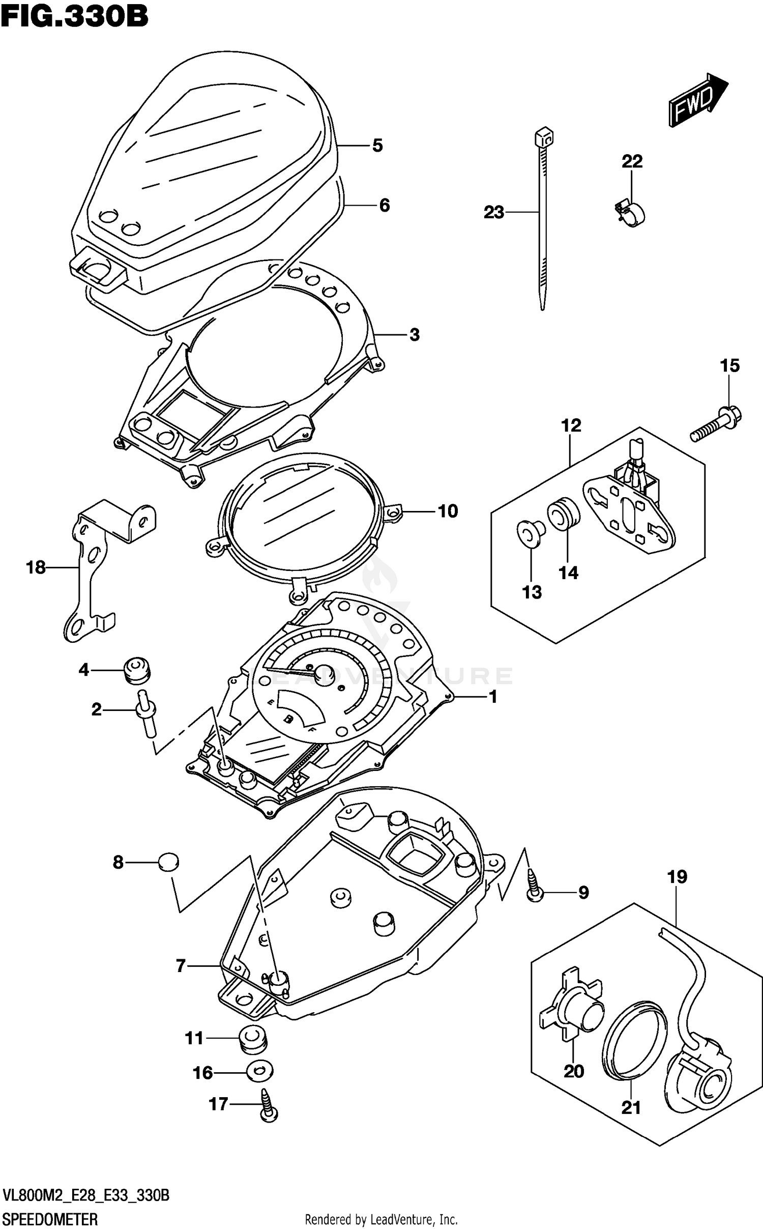 SPEEDOMETER (VL800:E33)