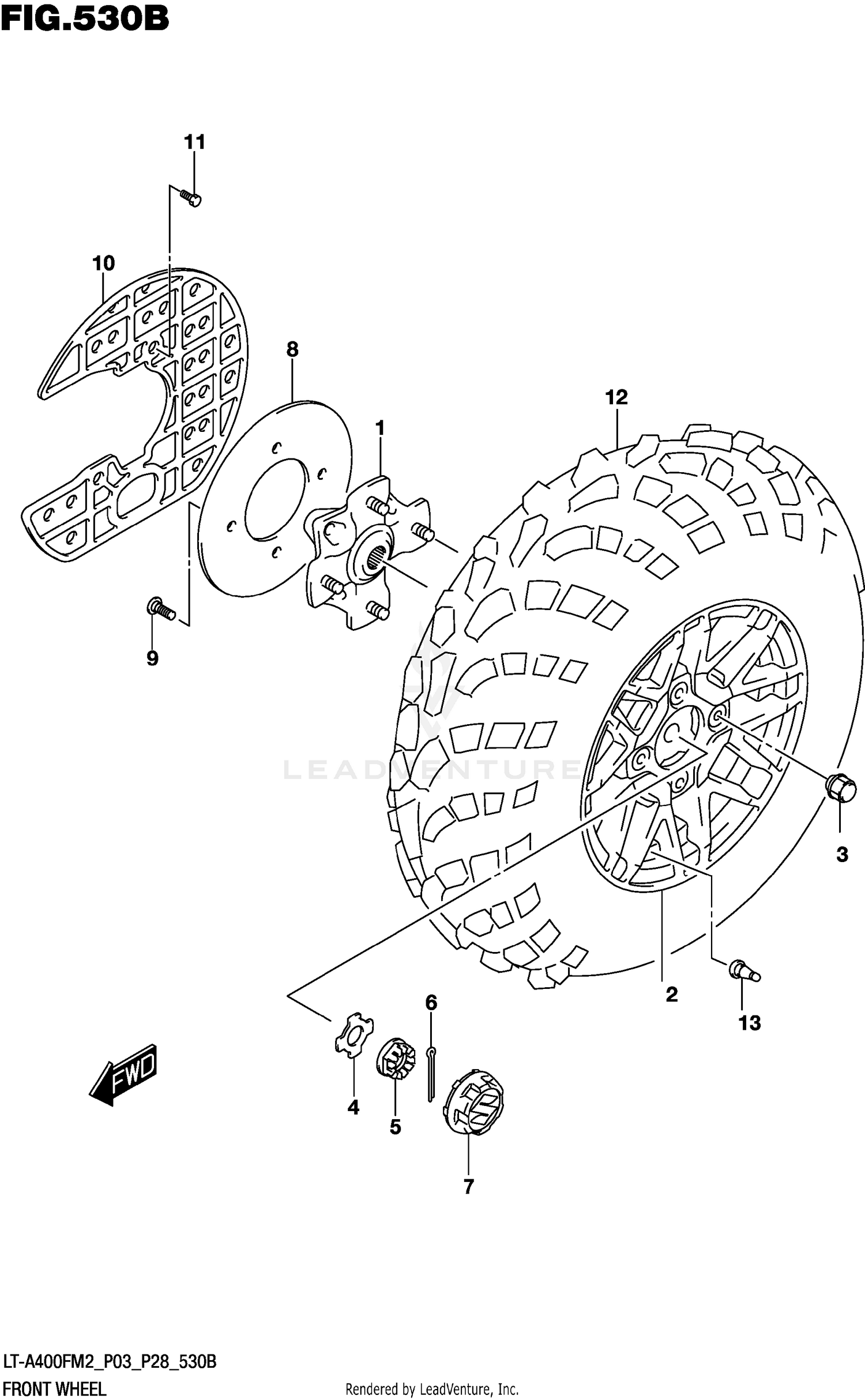 FRONT WHEEL (LT-A400FZ)