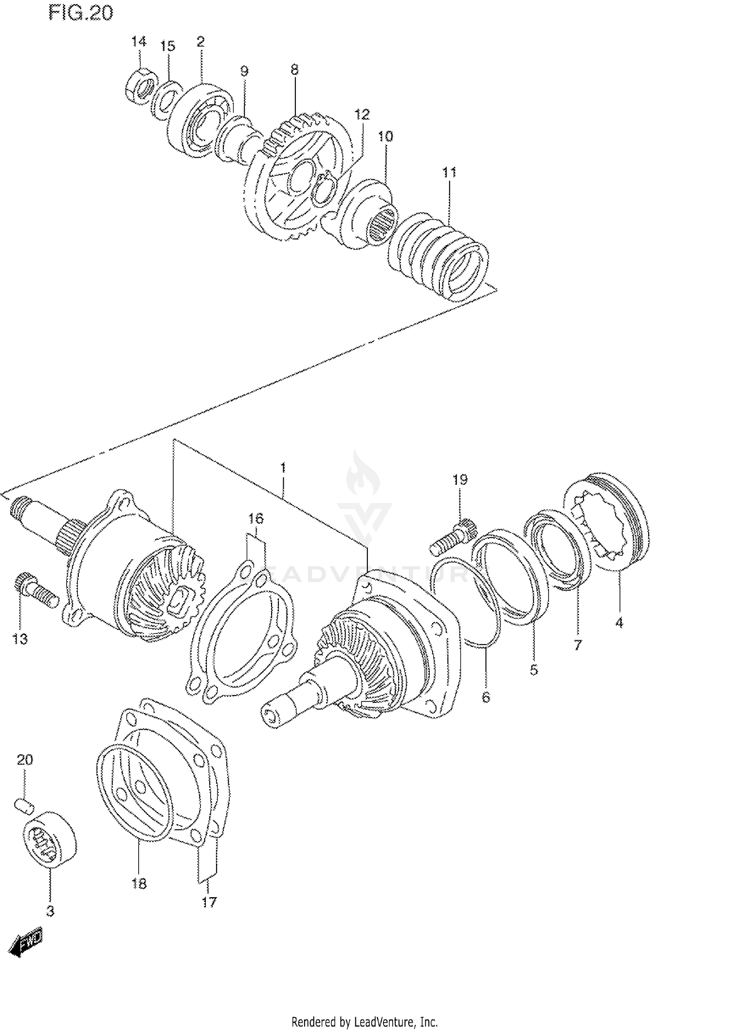 SECONDARY DRIVE GEAR