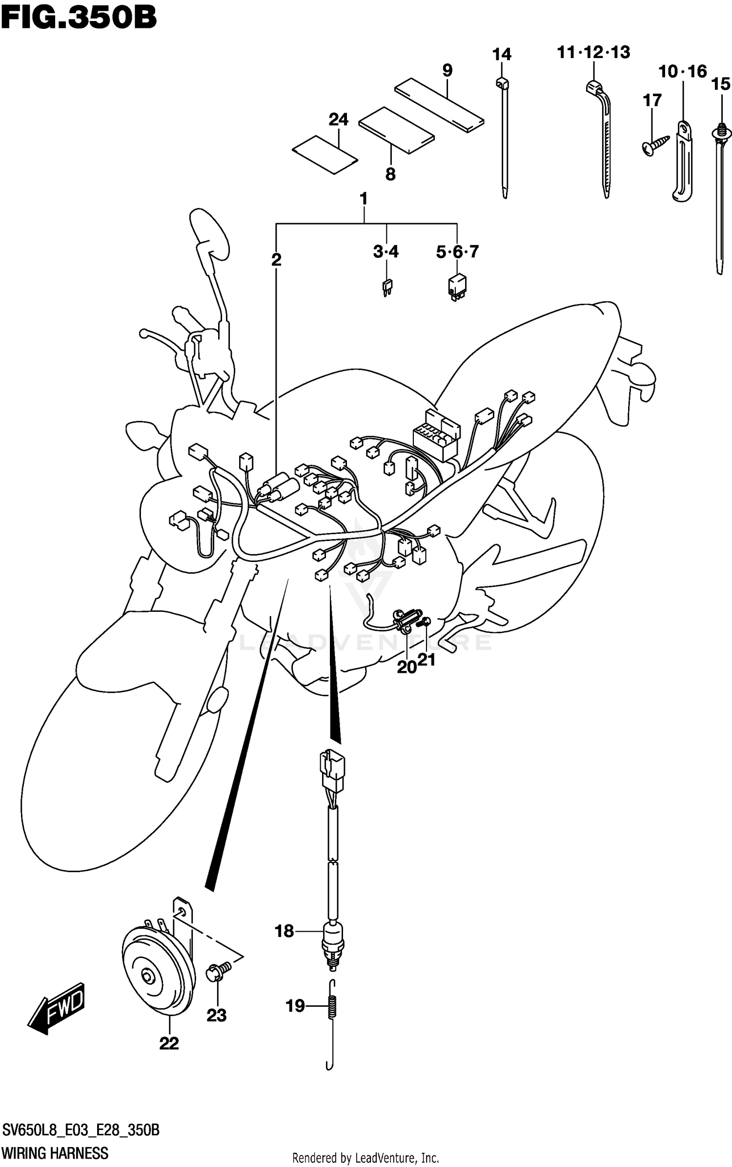 WIRING HARNESS (SV650L8 E33)