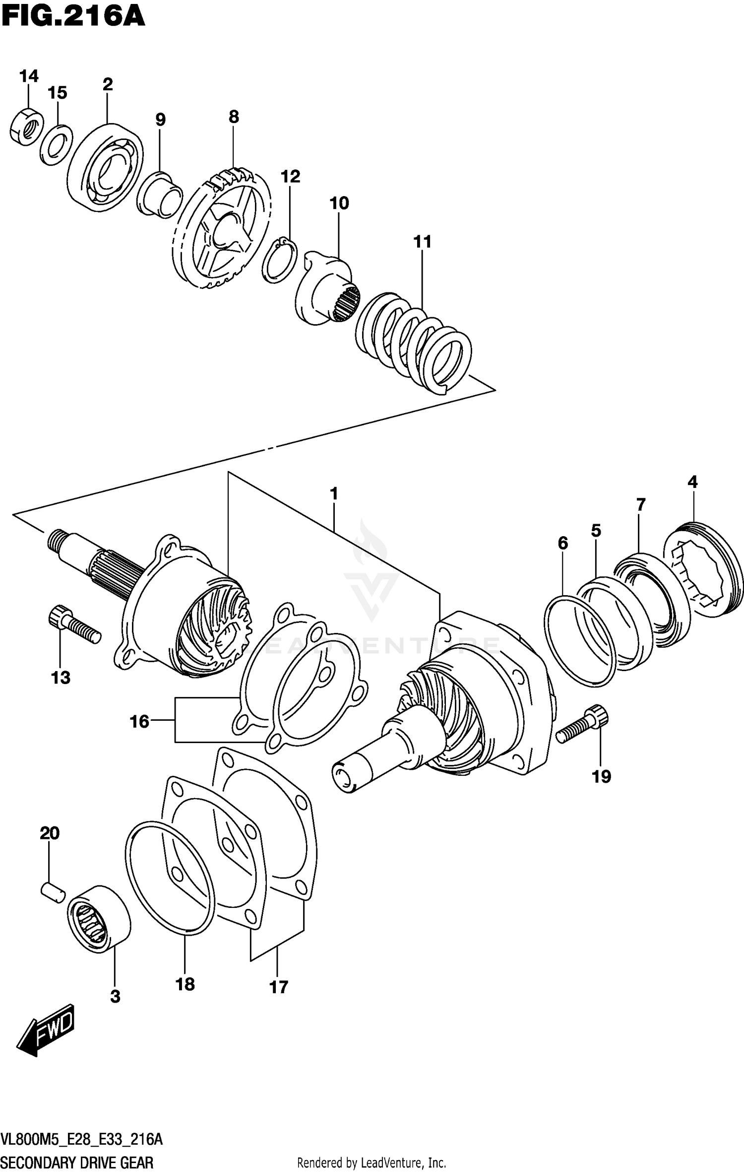 SECONDARY DRIVE GEAR