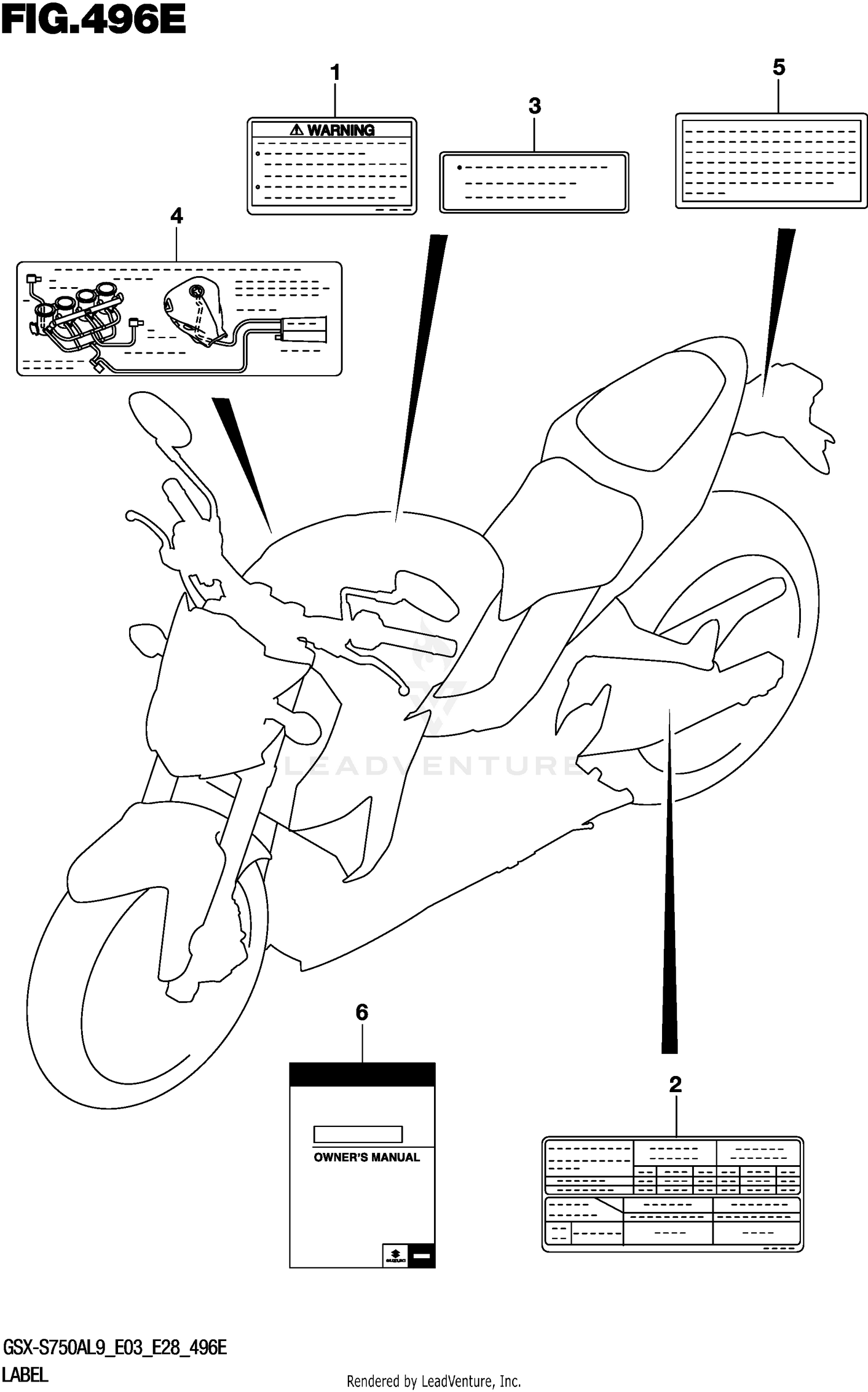 LABEL (GSX-S750YAL9 E33)
