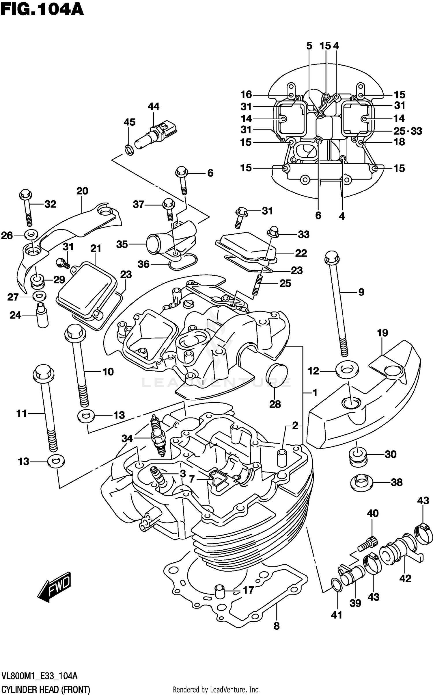 CYLINDER HEAD (FRONT)