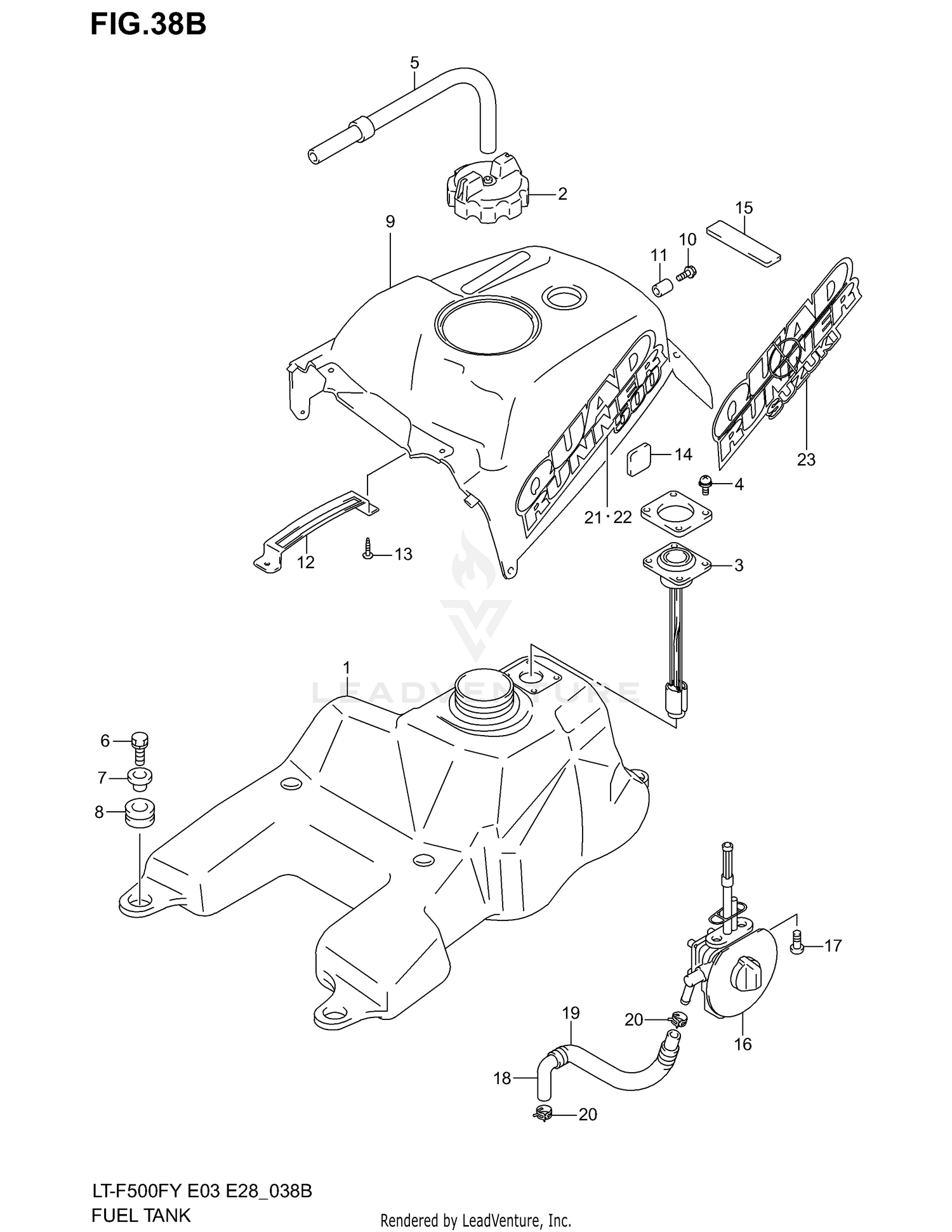 FUEL TANK (MODEL K1/K2)