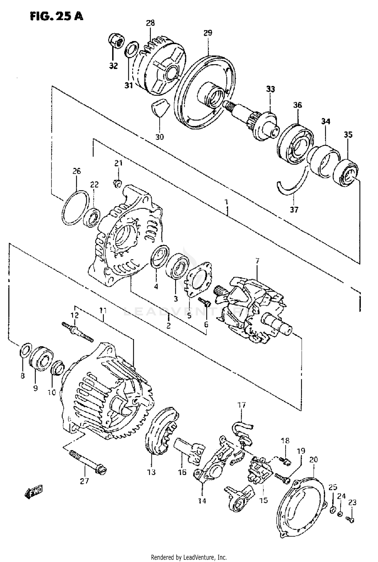 ALTERNATOR (MODEL S/T)