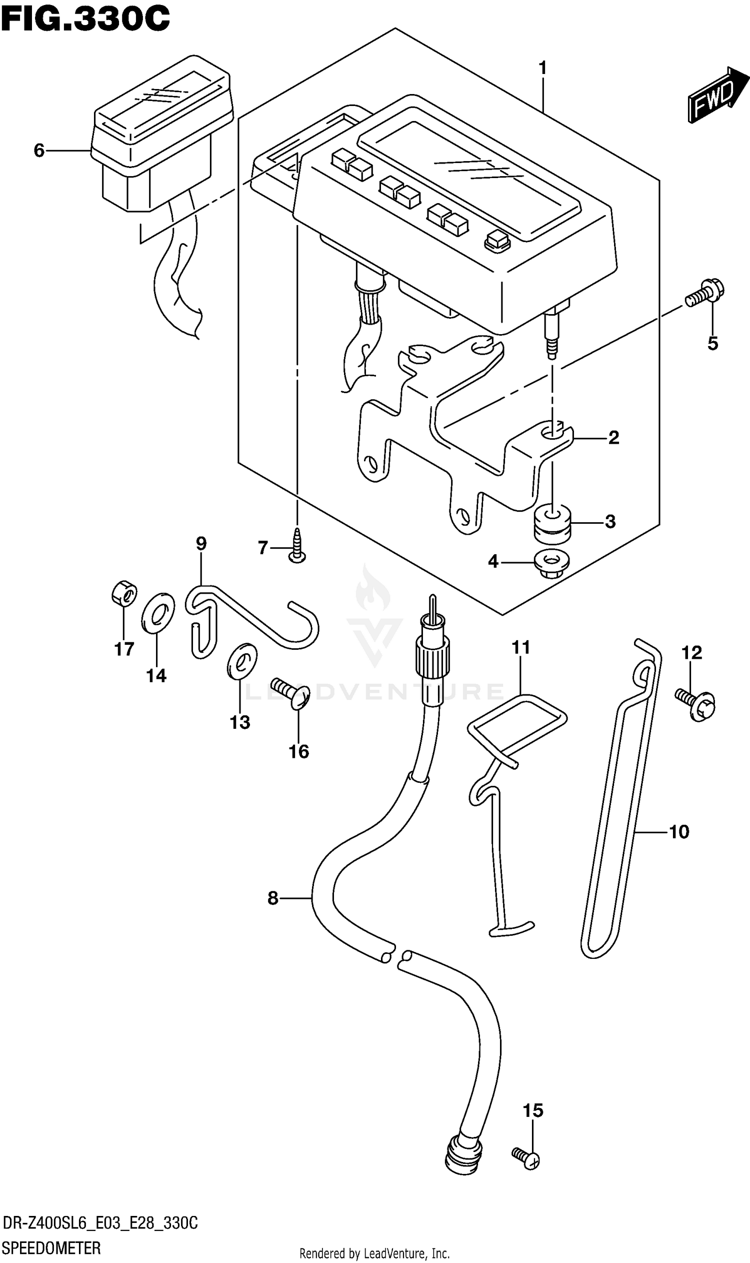 SPEEDOMETER (DR-Z400SL6 E33)
