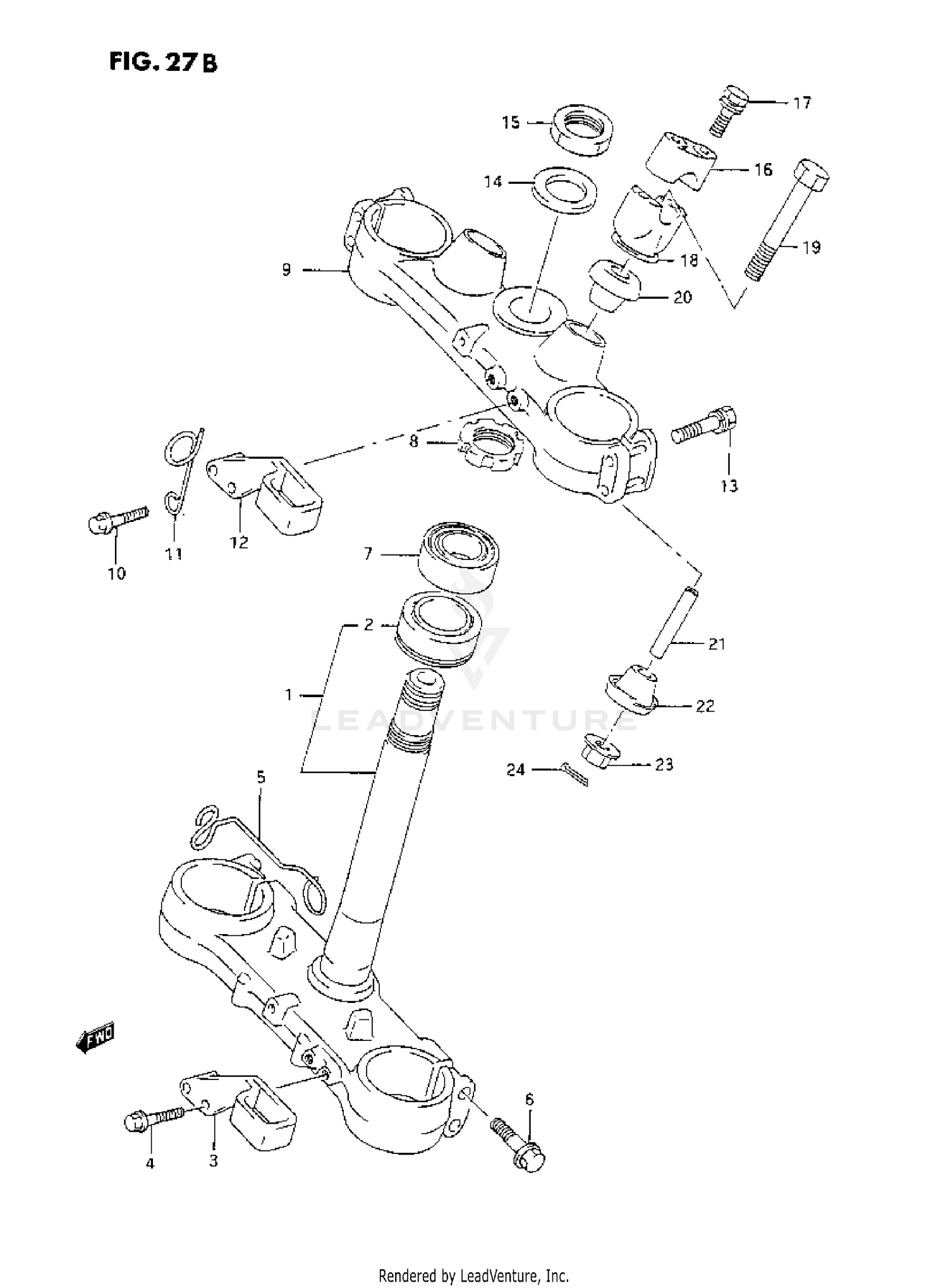 STEERING STEM (P/R)