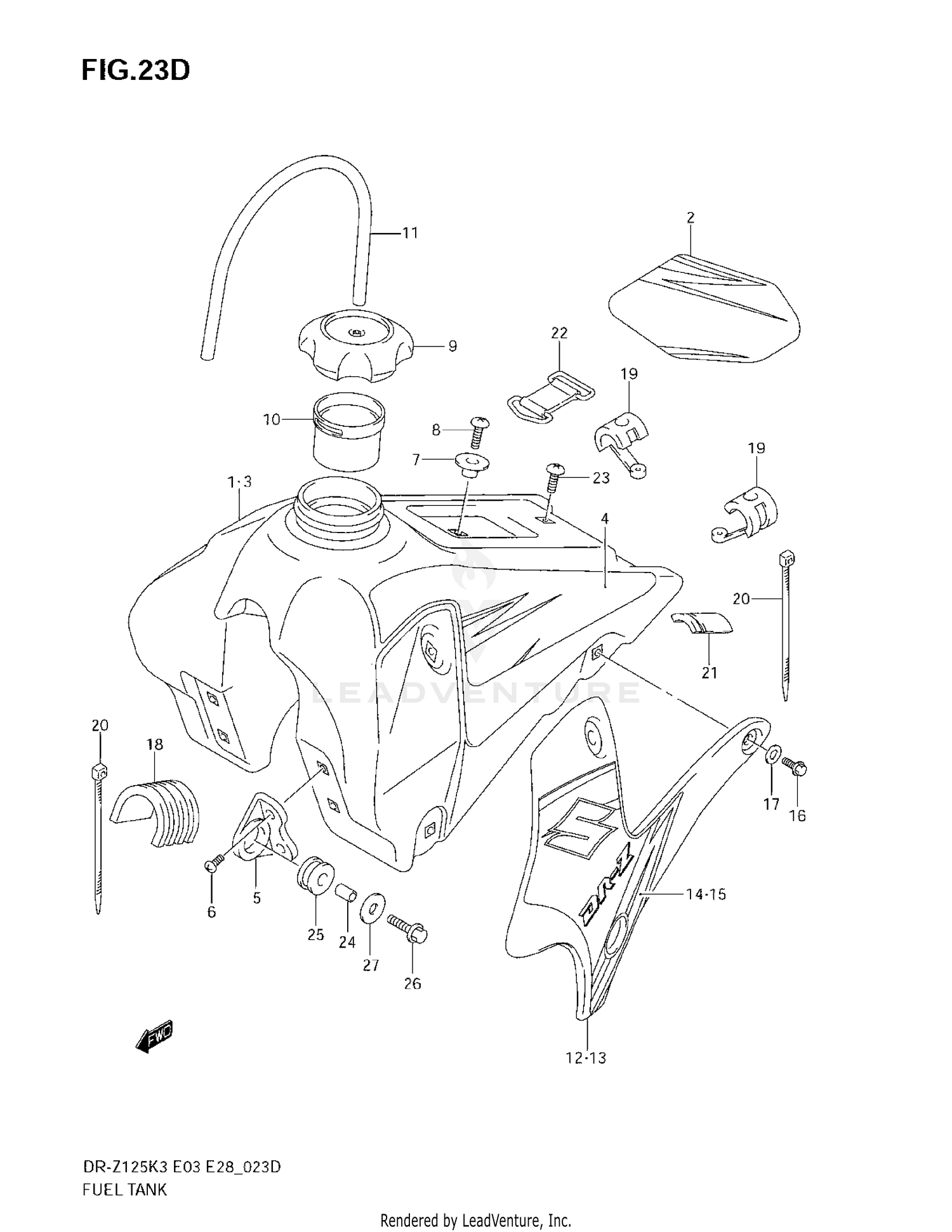 FUEL TANK (MODEL K7)