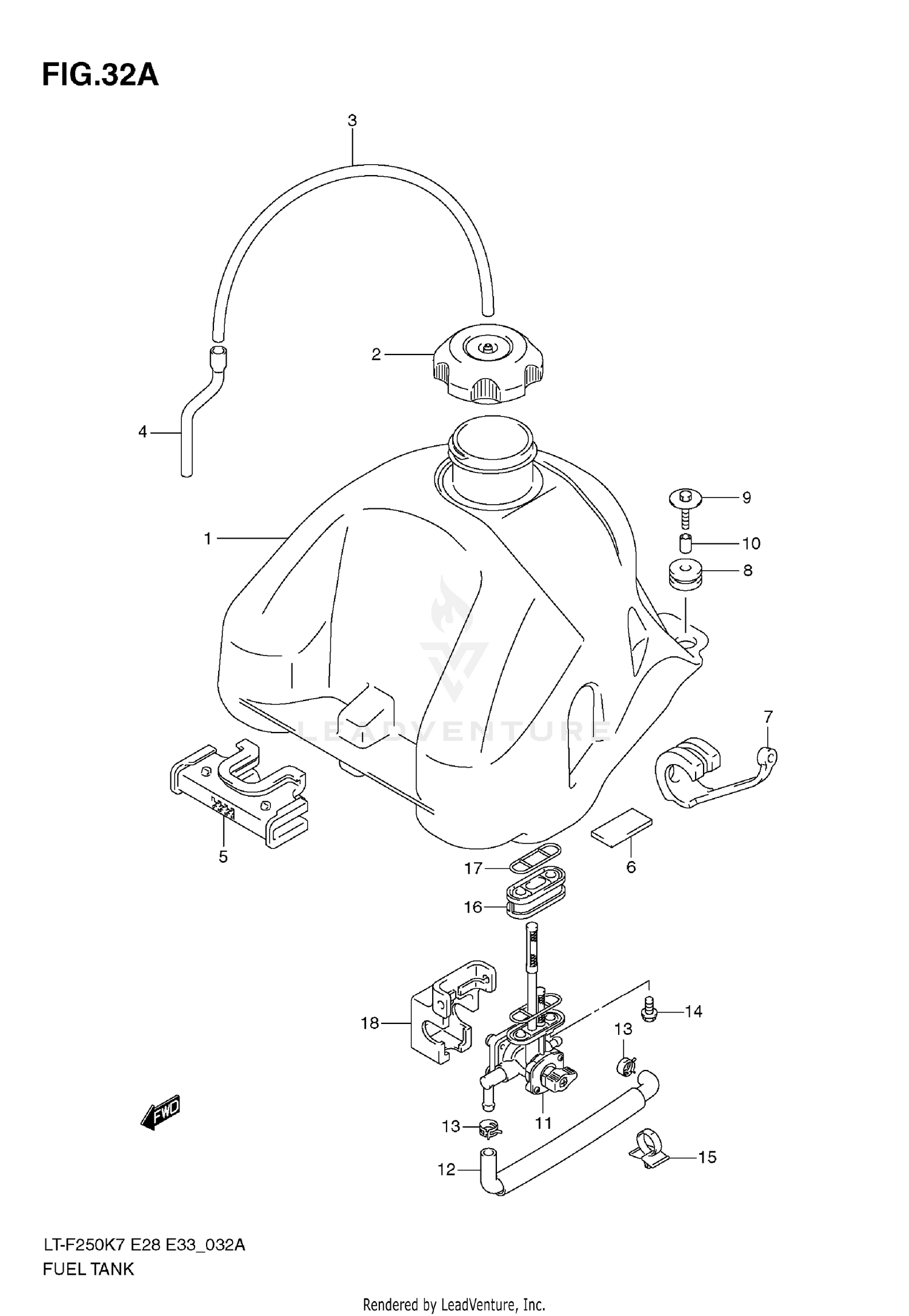 FUEL TANK (MODEL K9)