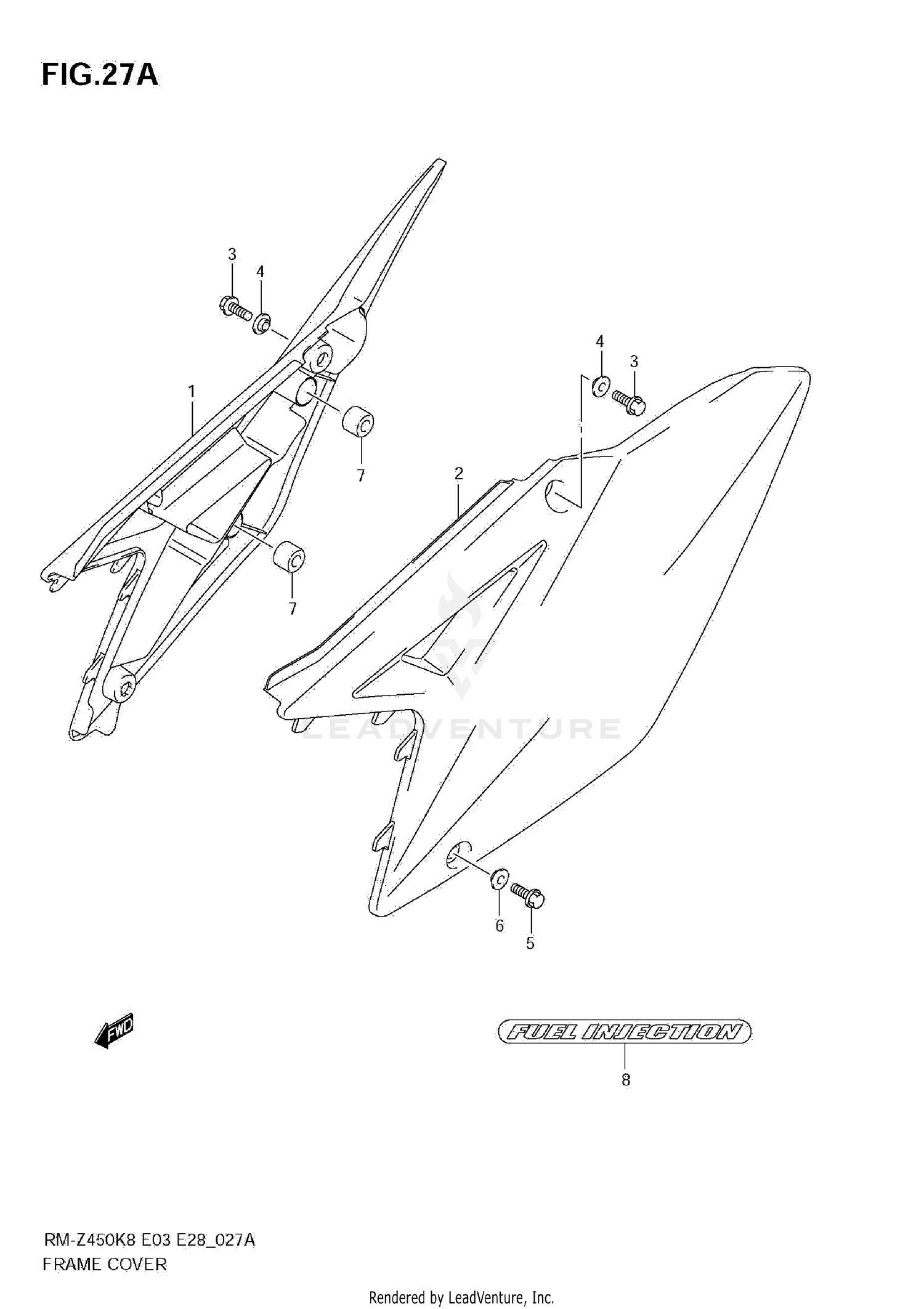 FRAME COVER (RM-Z450 L1)