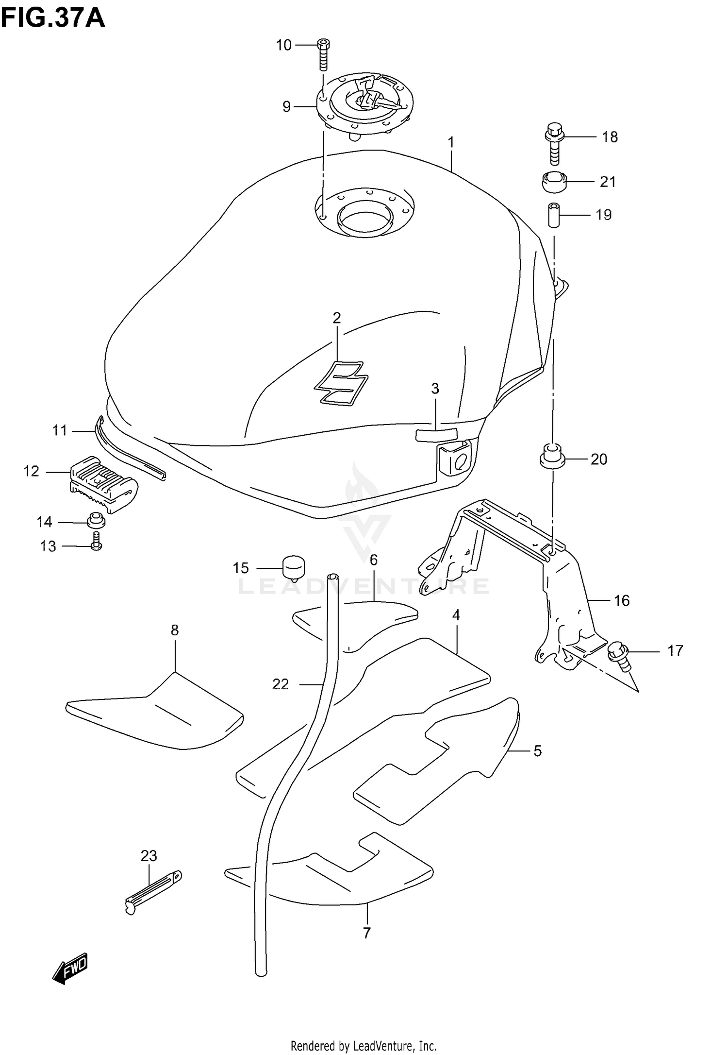 FUEL TANK (MODEL K5)