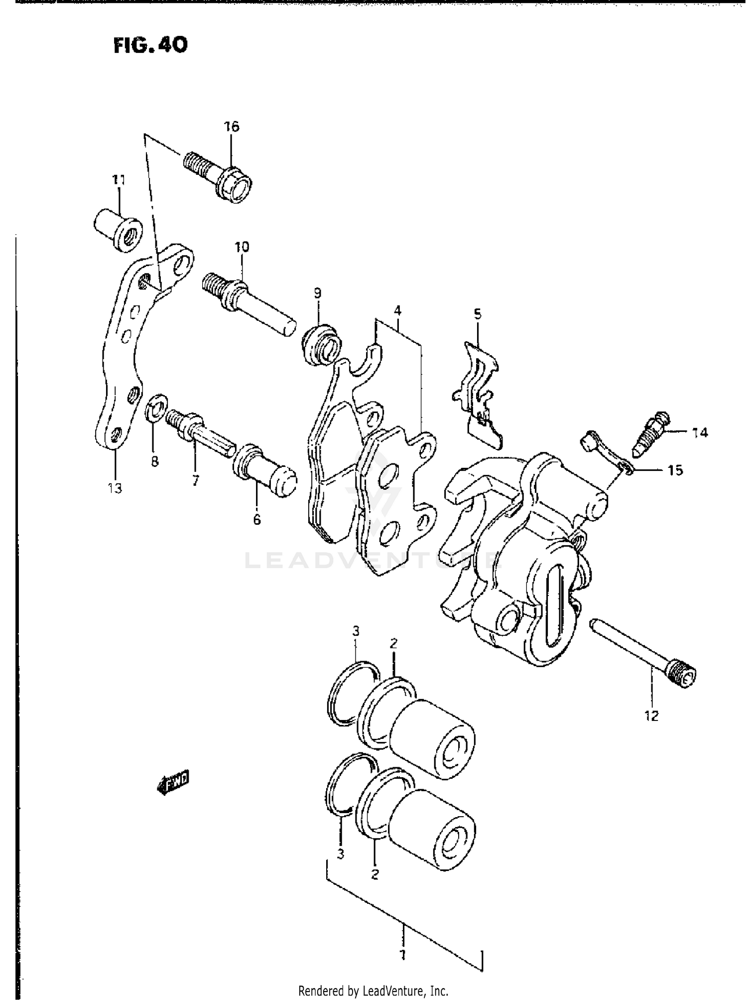 FRONT CALIPER (MODEL L/M/)