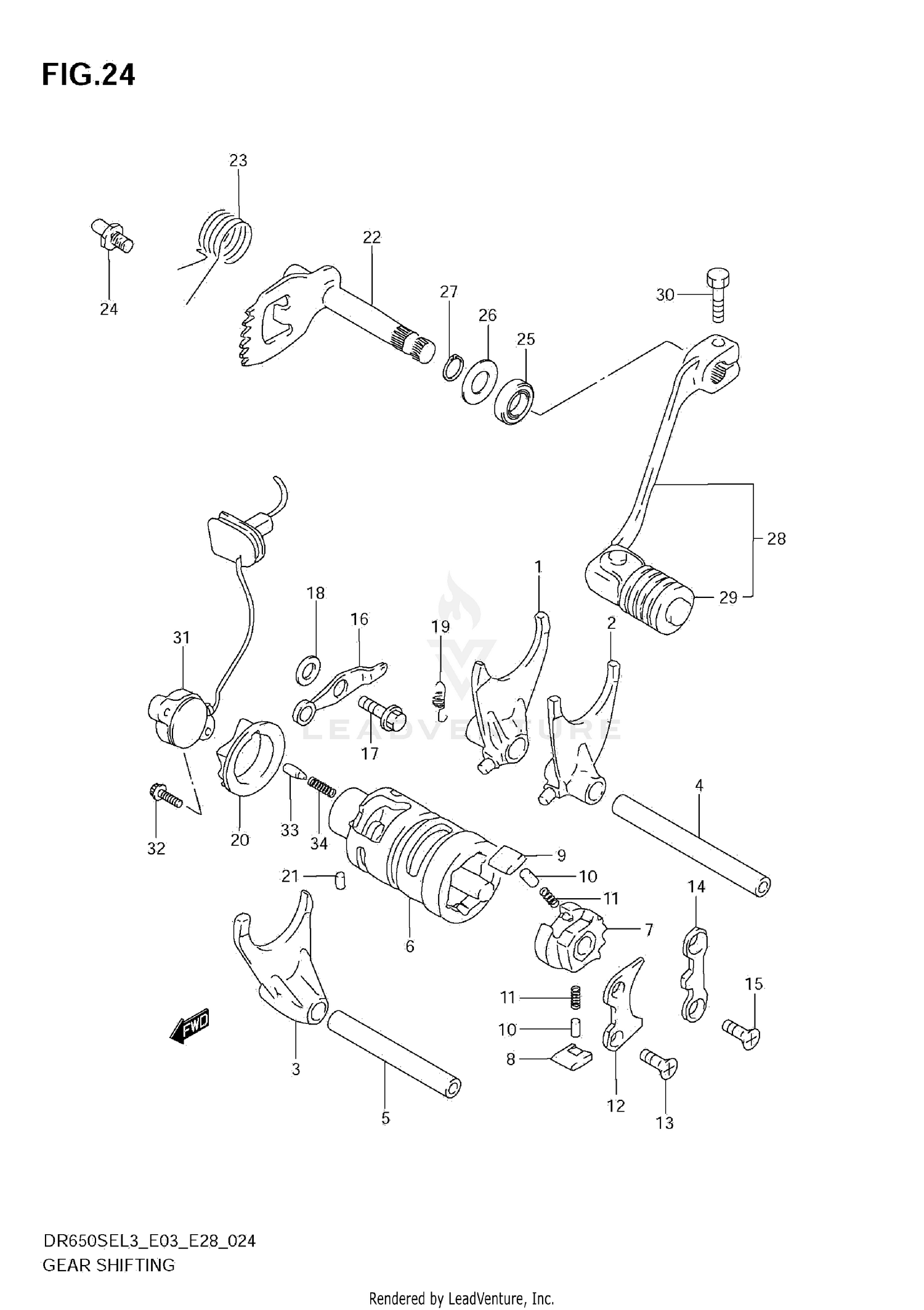 GEAR SHIFTING (DR650SEL3 E28)