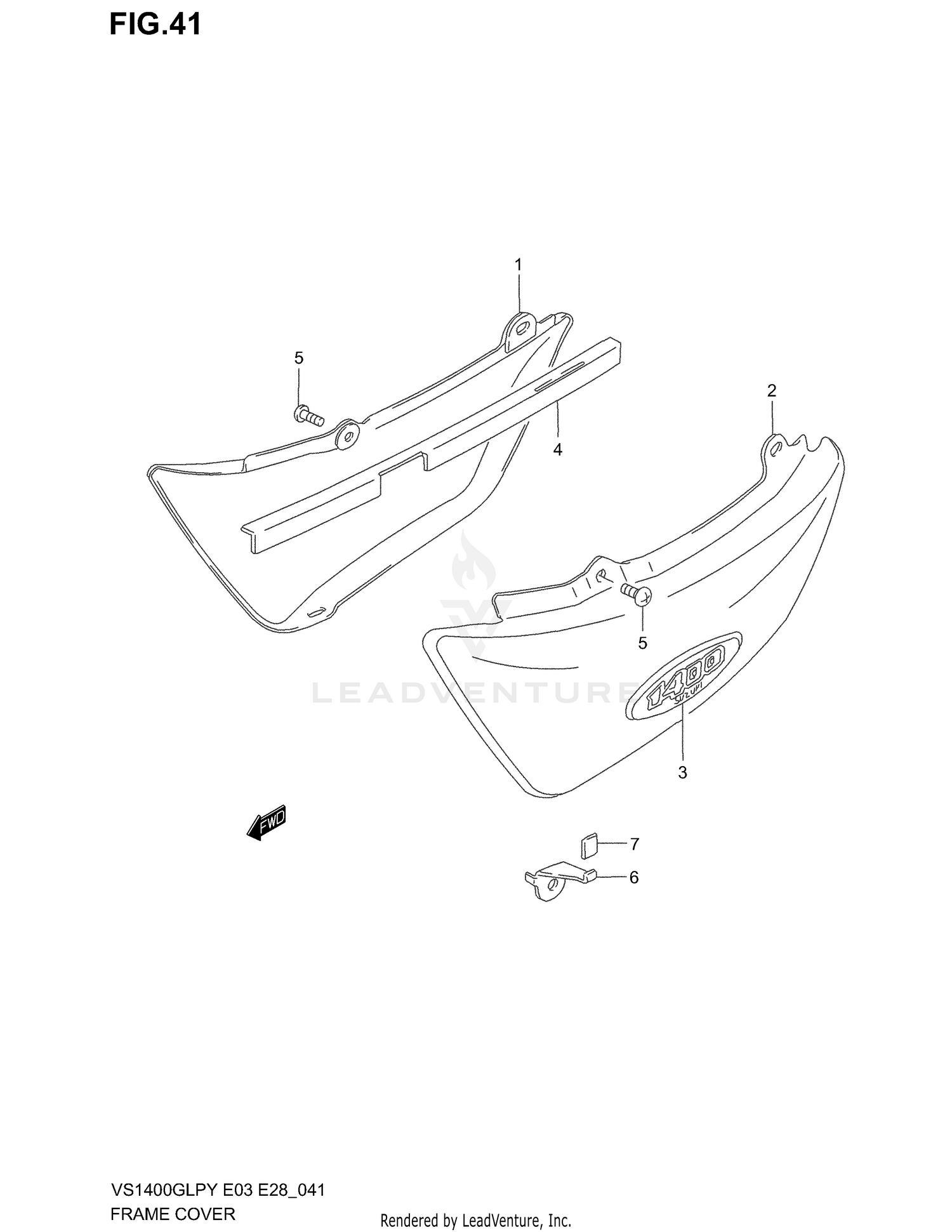 FRAME COVER (MODEL T/V)