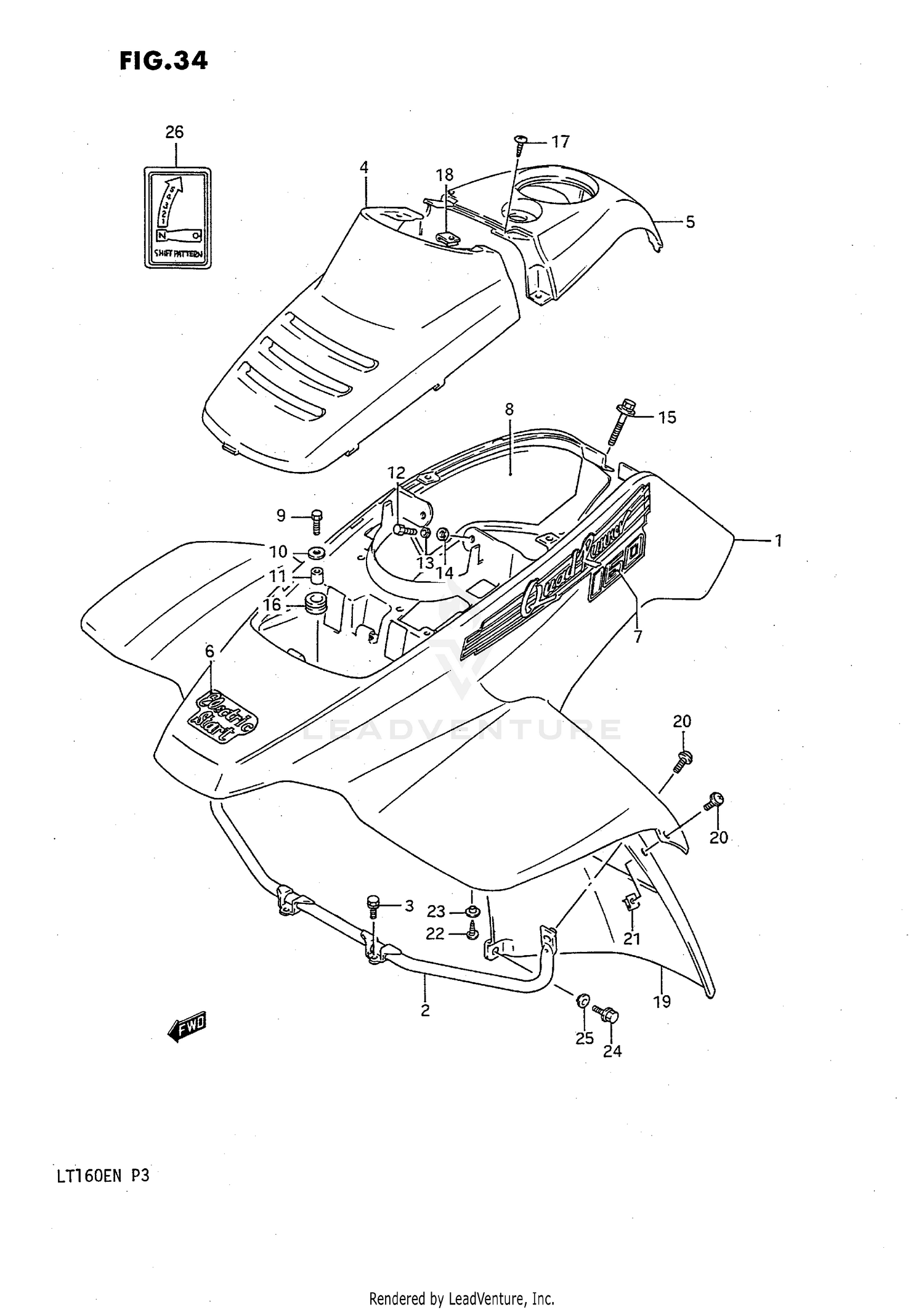 FRONT FENDER (MODEL K)