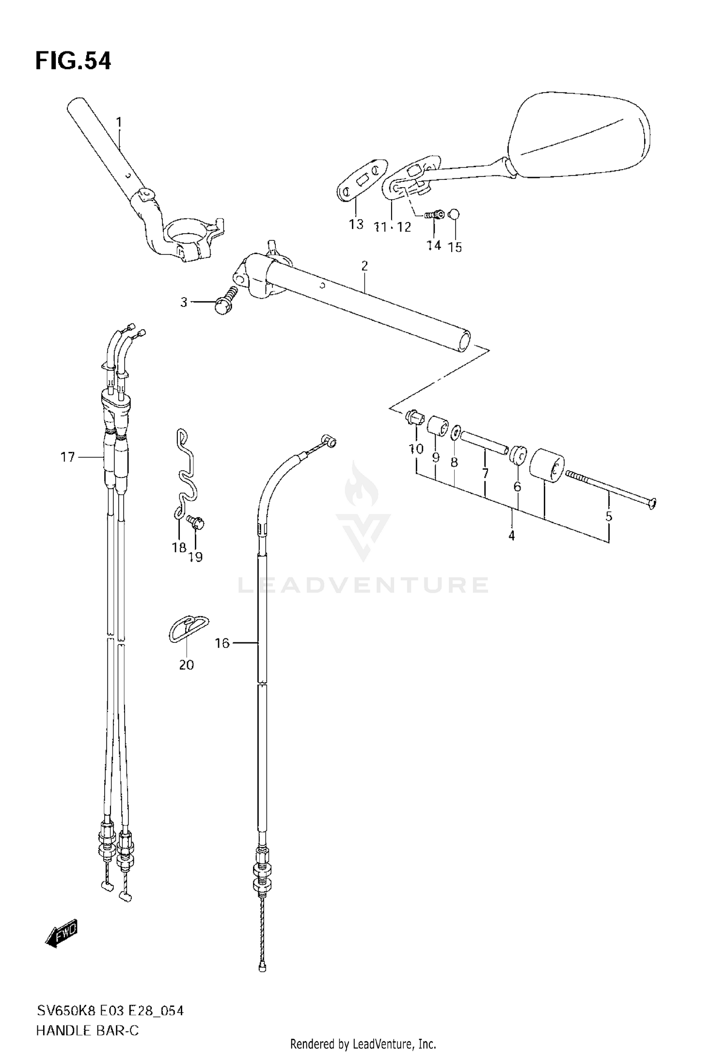 HANDLEBAR (SV650S/SA)