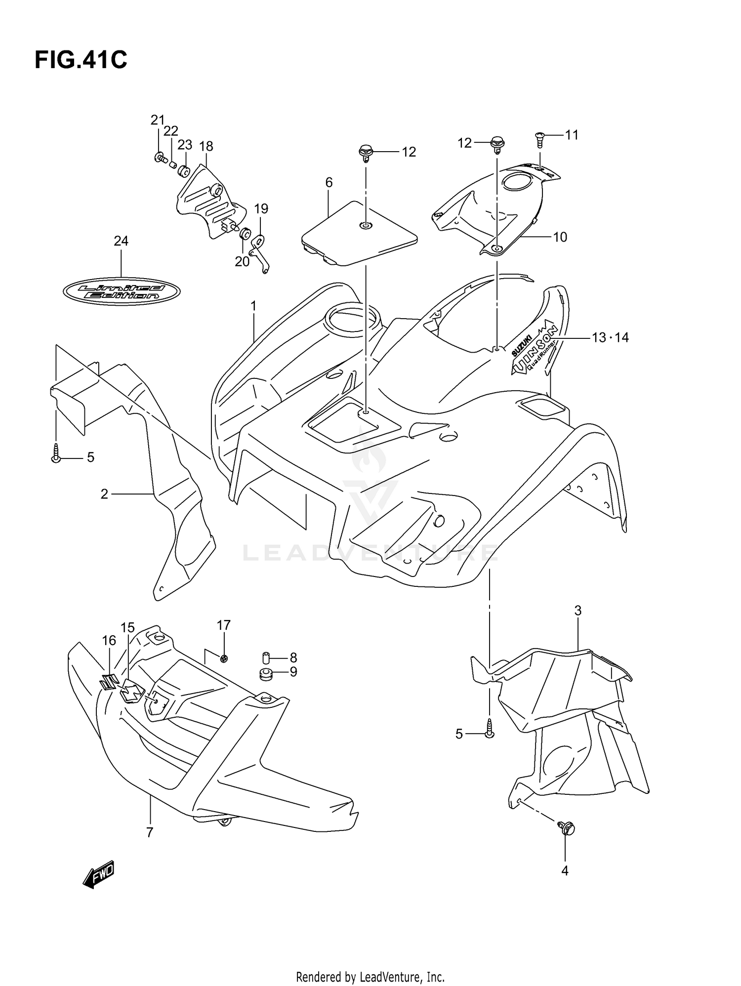 FRONT FENDER (MODEL K7)