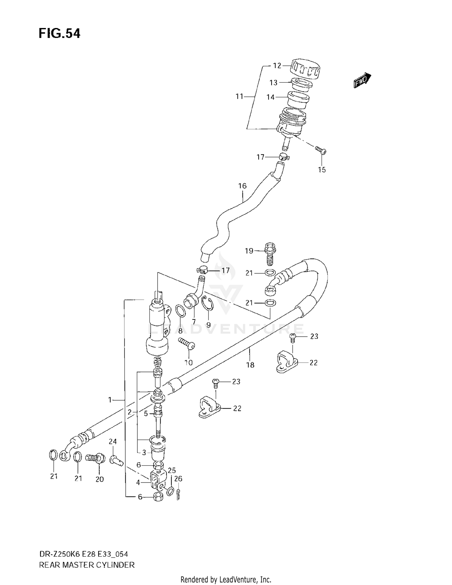 REAR MASTER CYLINDER