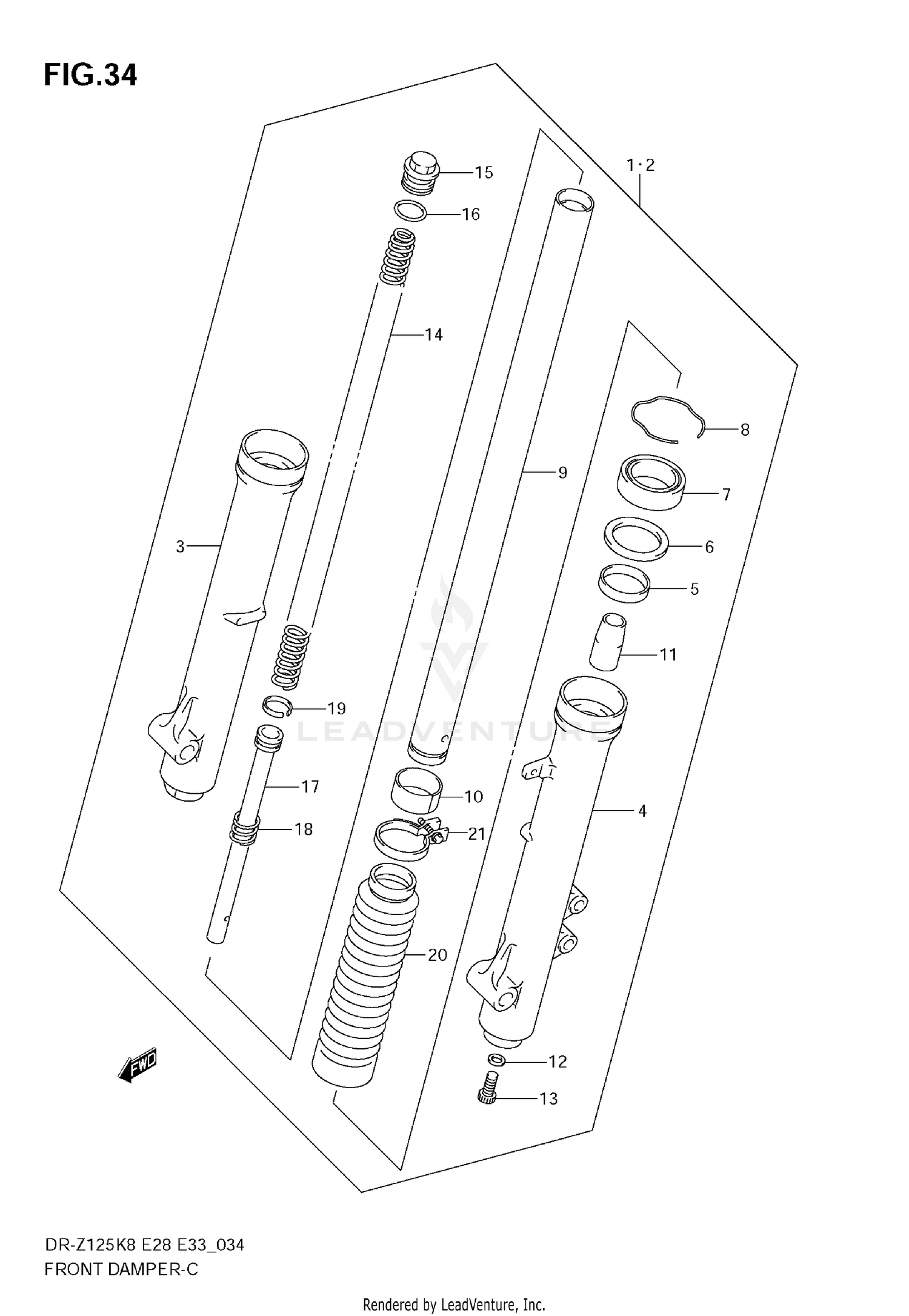 FRONT DAMPER (DR-Z125L)