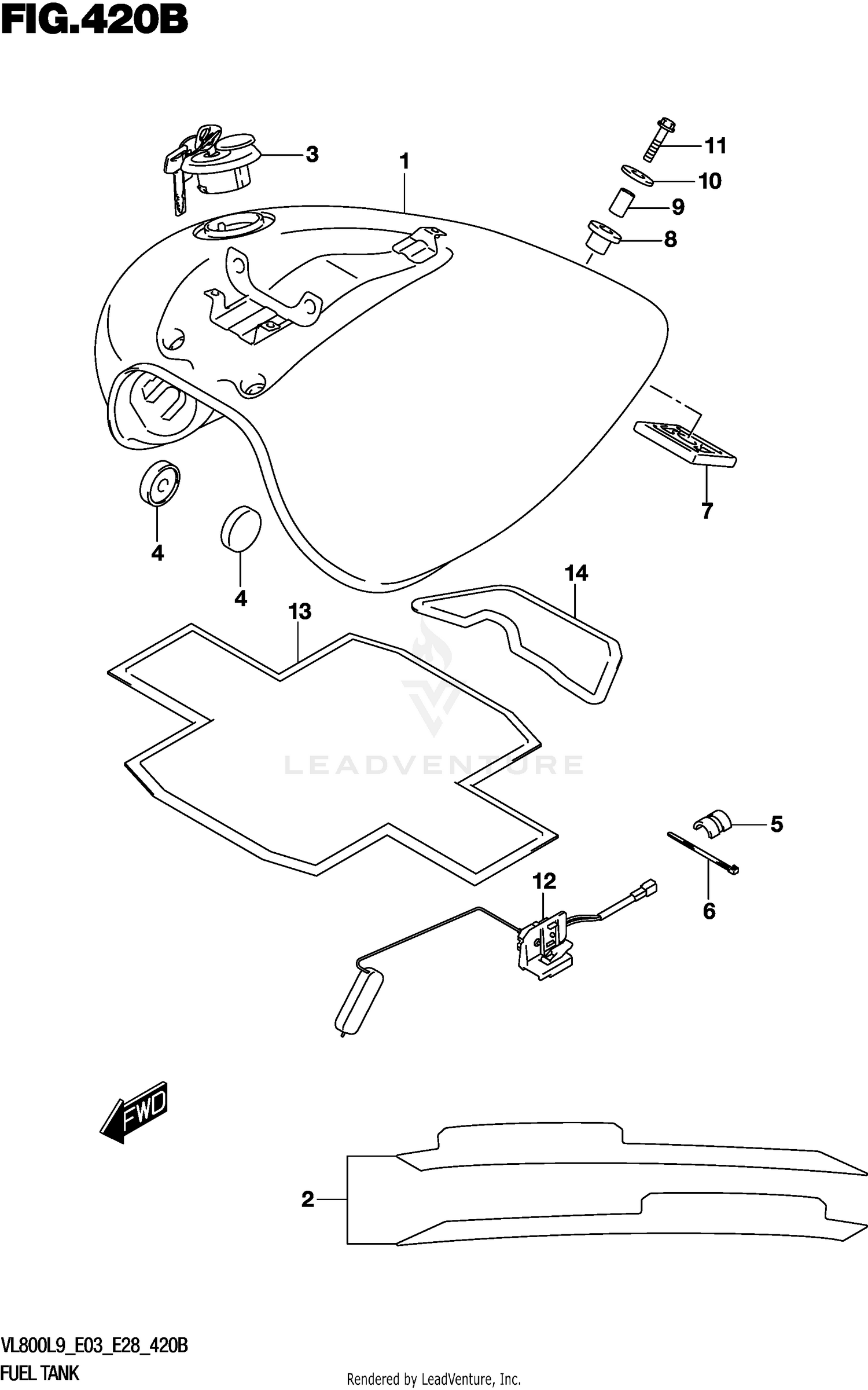FUEL TANK (VL800L9 E28)