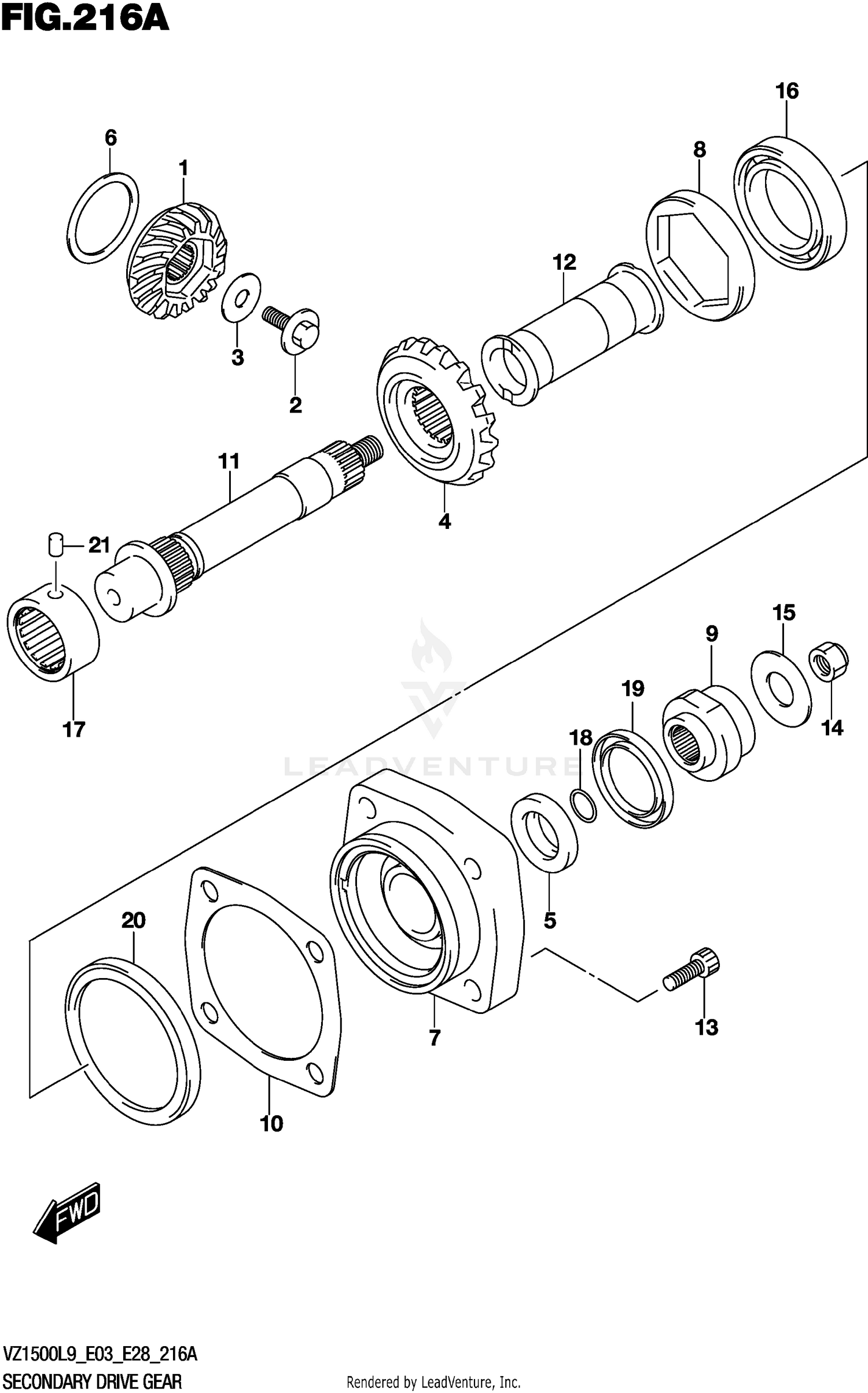 SECONDARY DRIVE GEAR