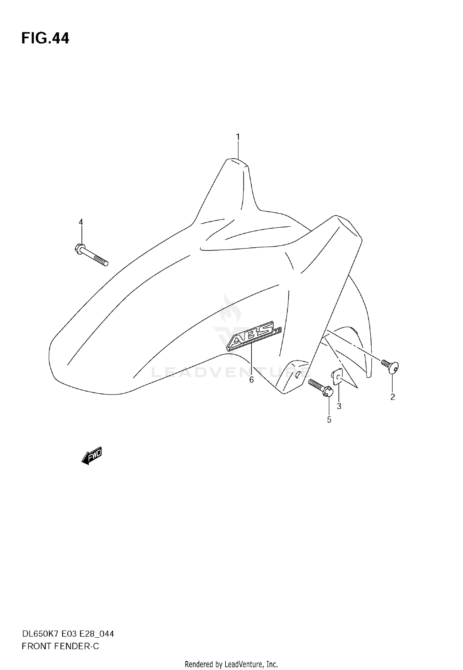 FRONT FENDER (MODEL K7)