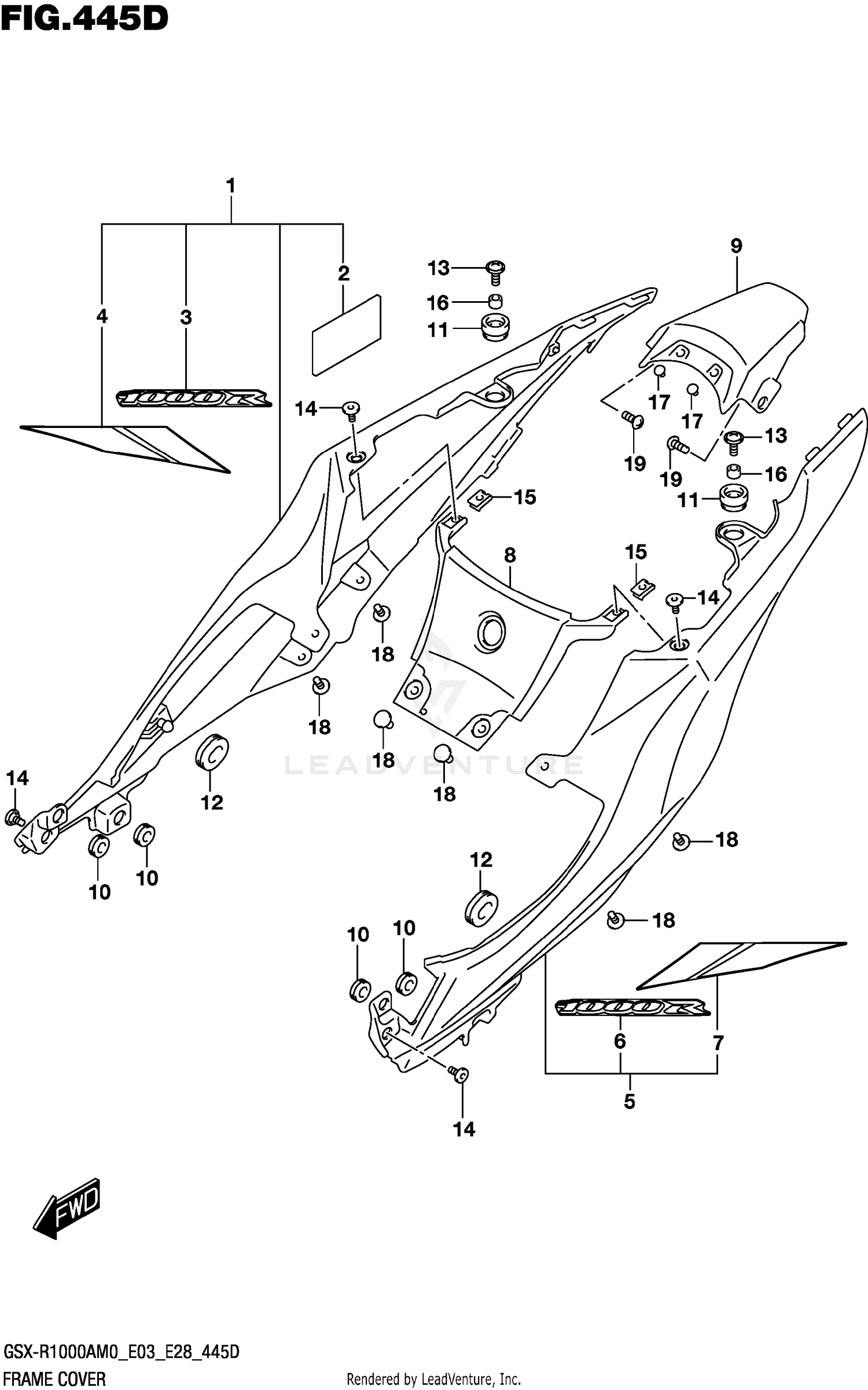 FRAME COVER (GSX-R1000RA)
