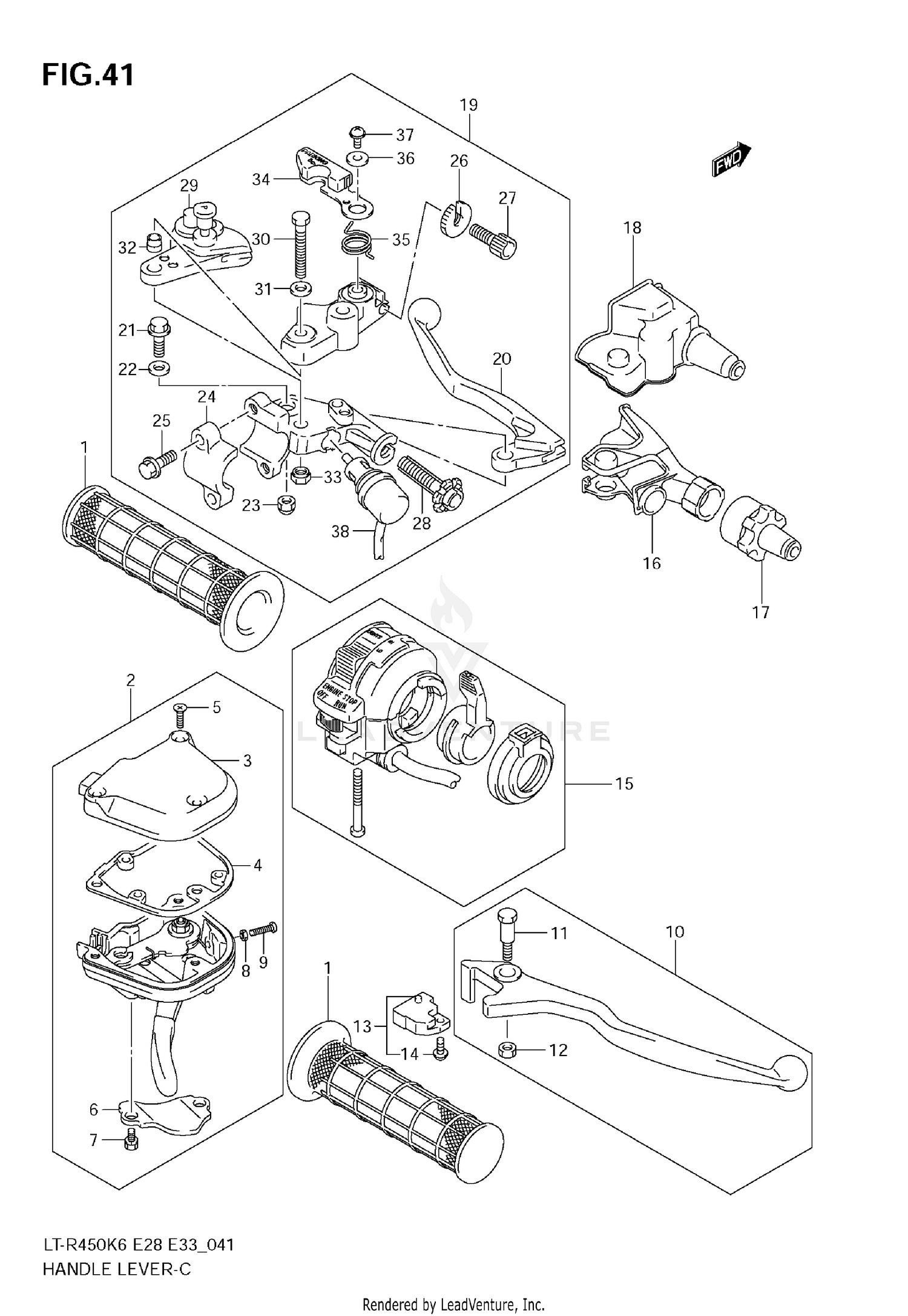 HANDLE LEVER (MODEL K6/K7/K8)