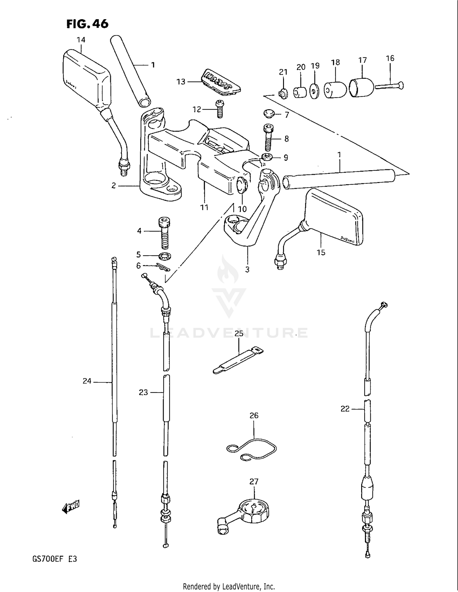 HANDLEBAR (GS700ESF)