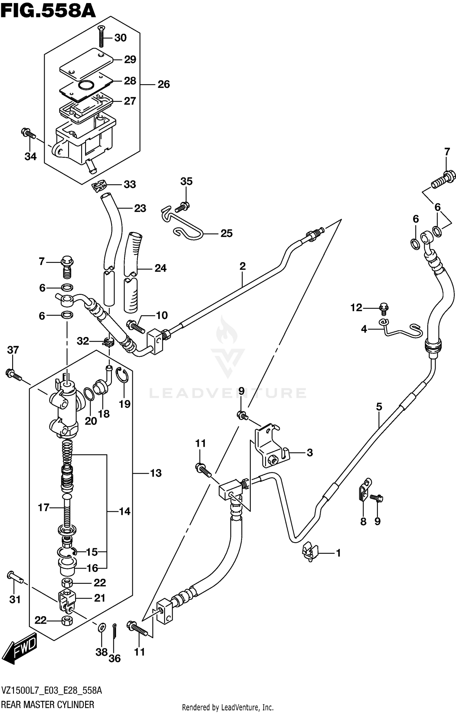 REAR MASTER CYLINDER