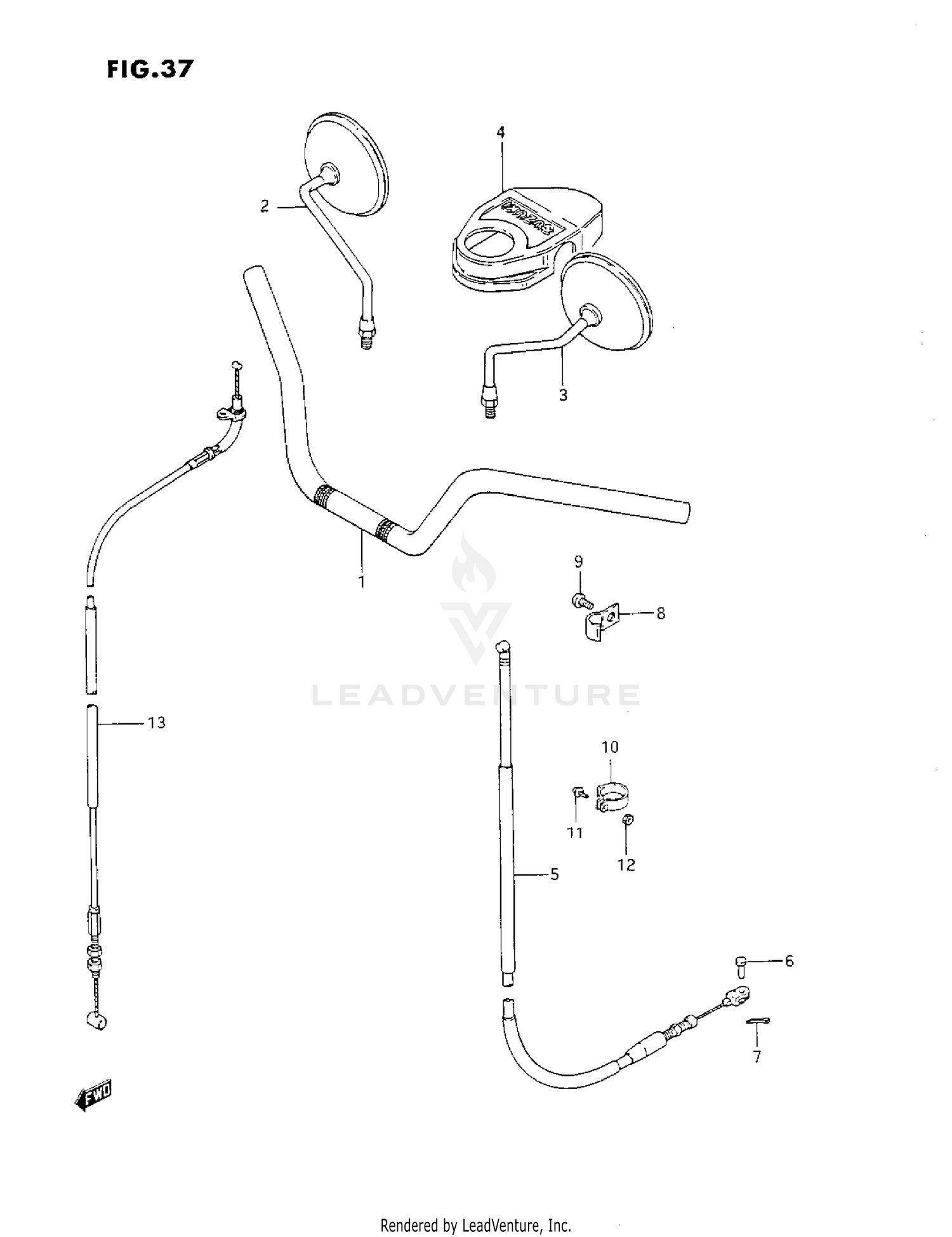 HANDLEBAR-FRONT CABLE