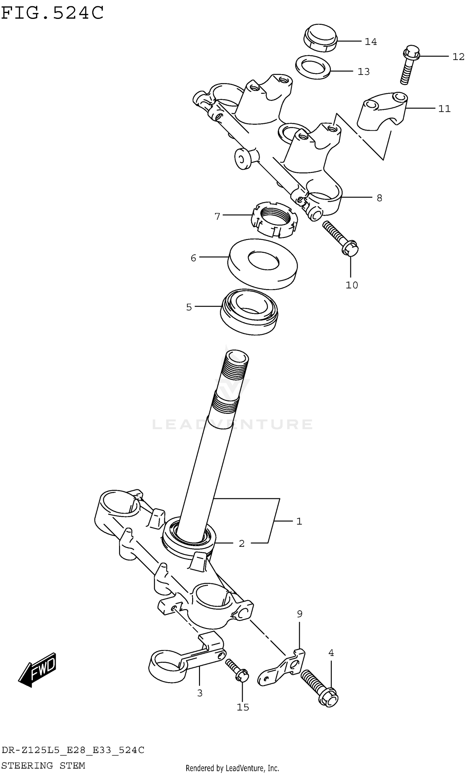 STEERING STEM (DR-Z125LL5 E28)