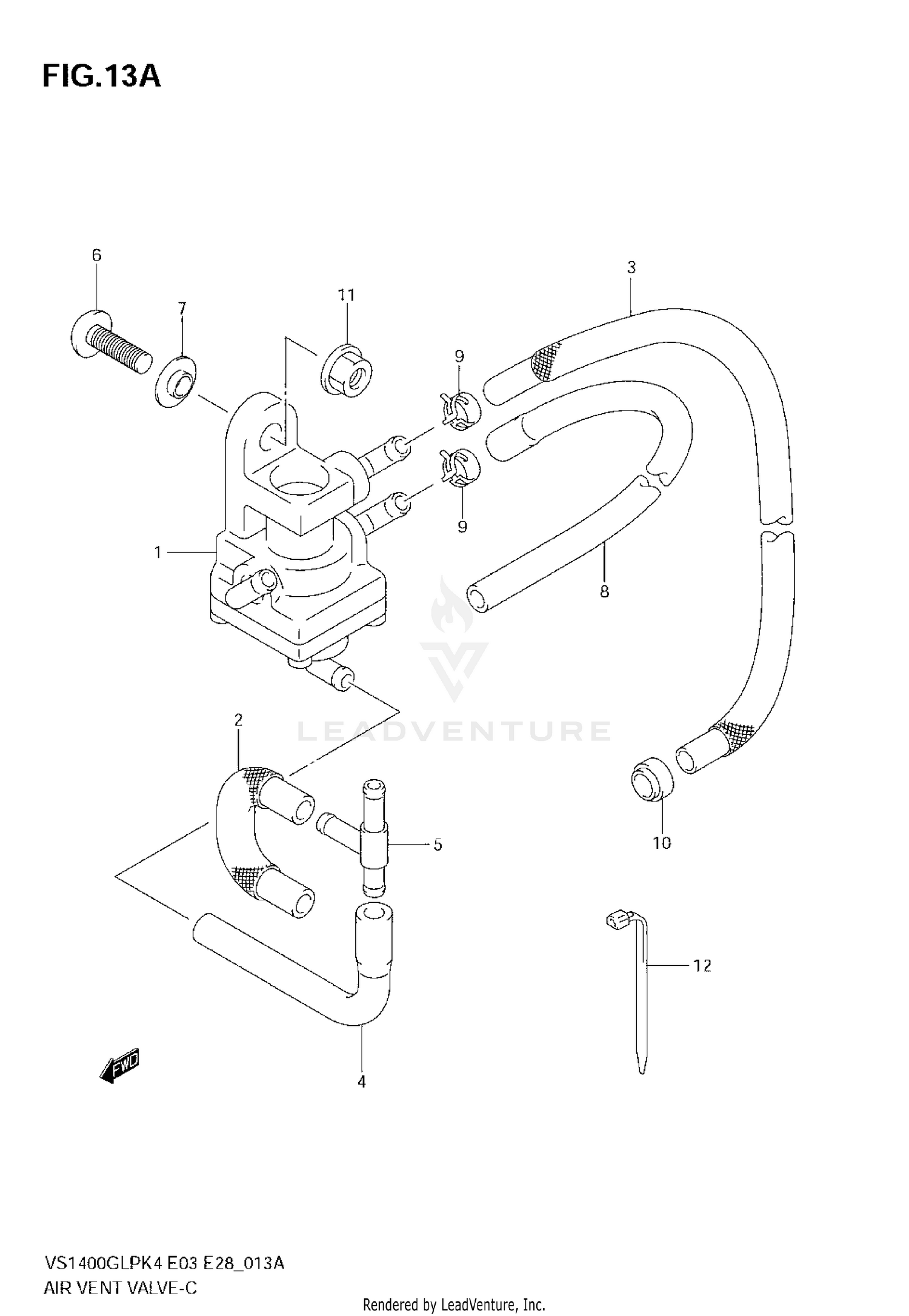 AIR VENT VALVE (MODEL K6/K7/K8 E33)