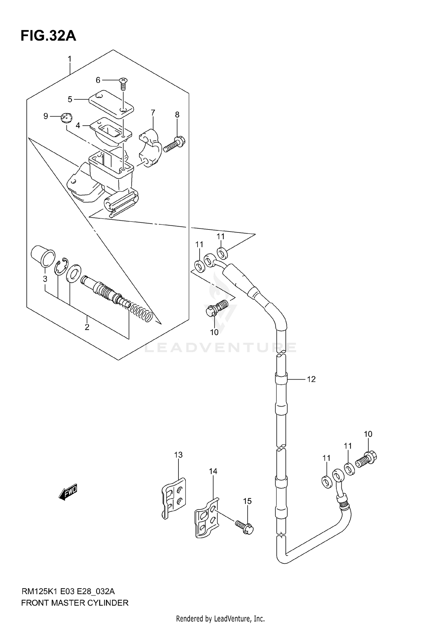 FRONT MASTER CYLINDER (MODEL K4)