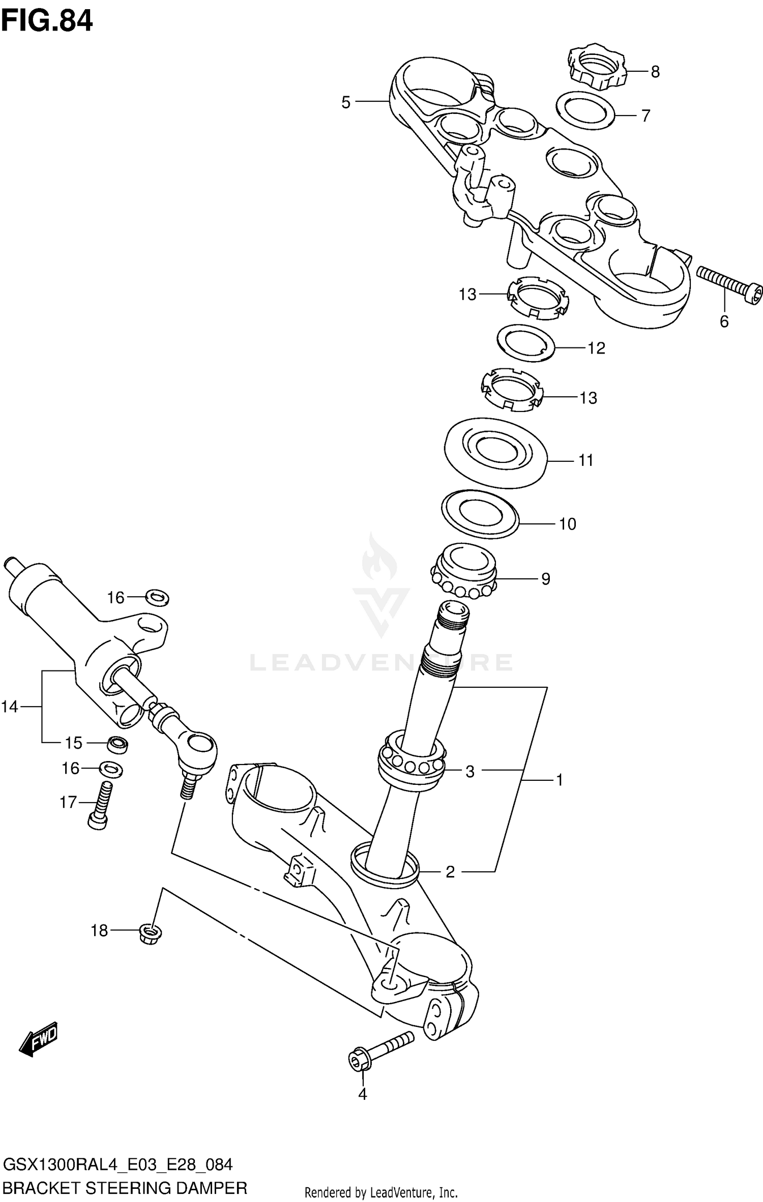 BRACKET STEERING DAMPER