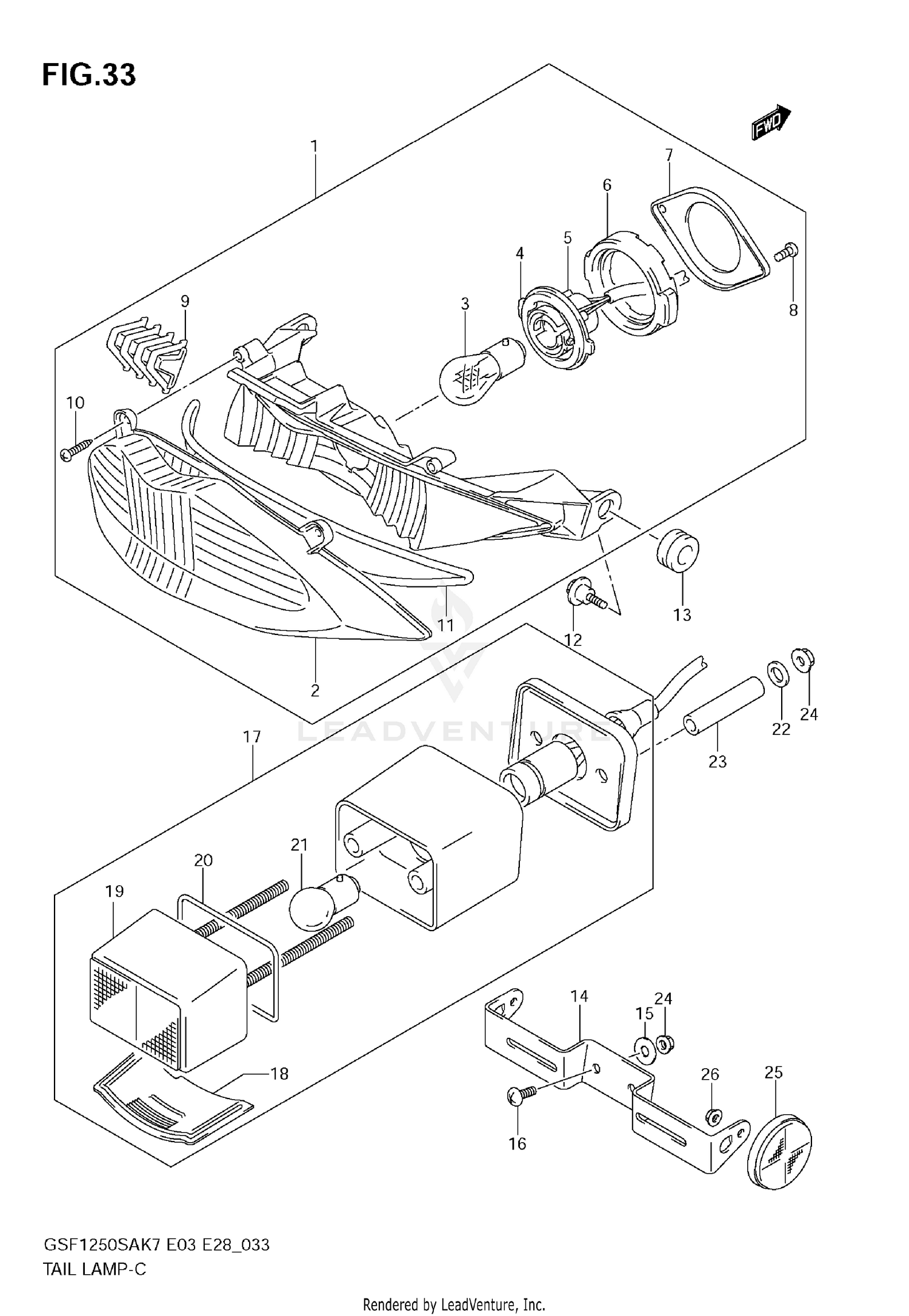 REAR COMBINATION LAMP