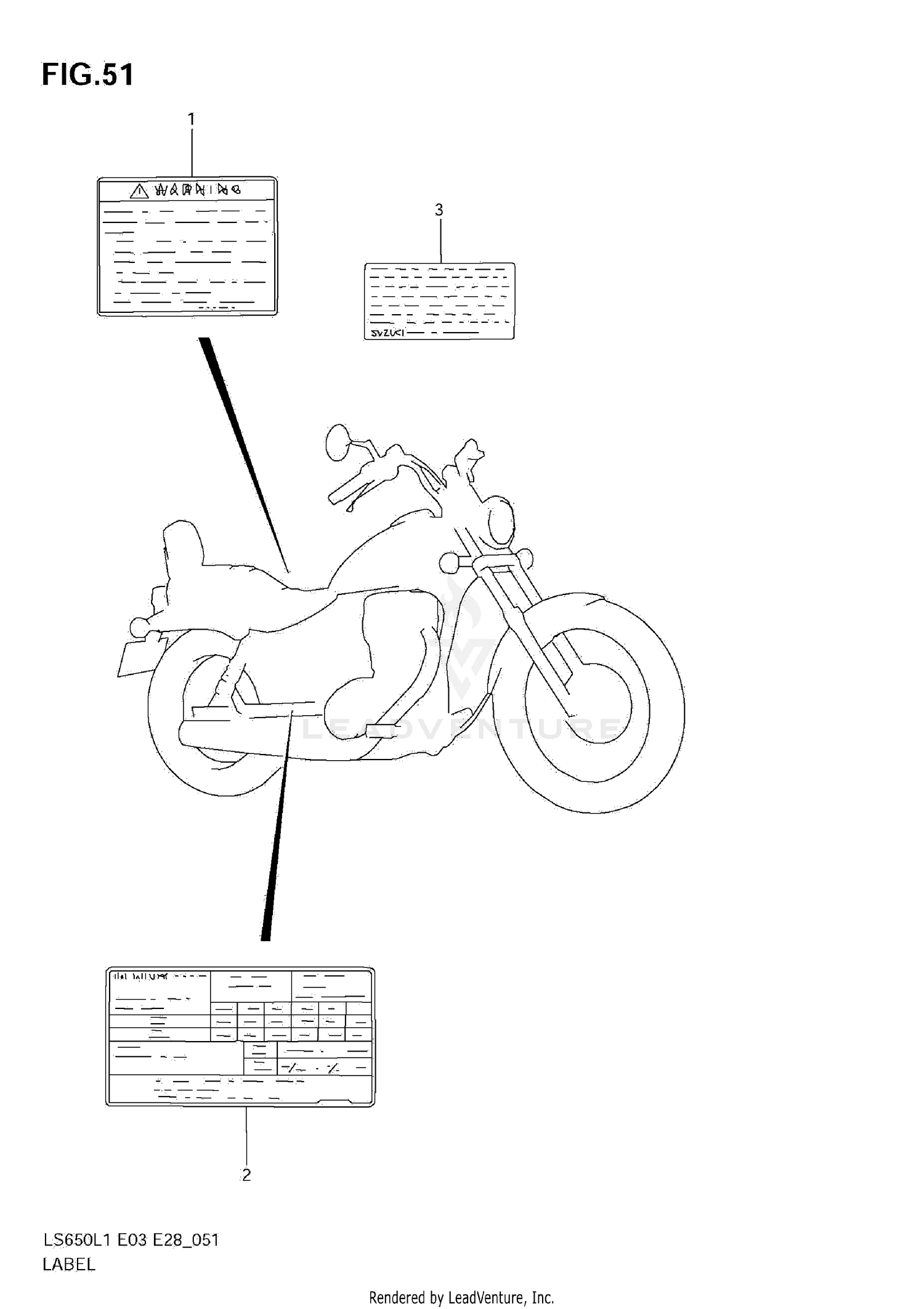 WARNING LABEL (LS650L1 E33)