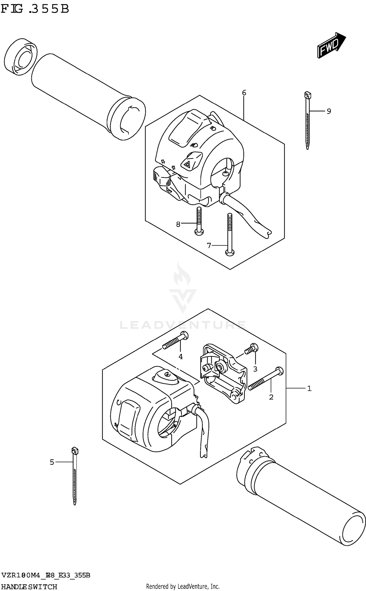 HANDLE SWITCH (VZR1800BZ)