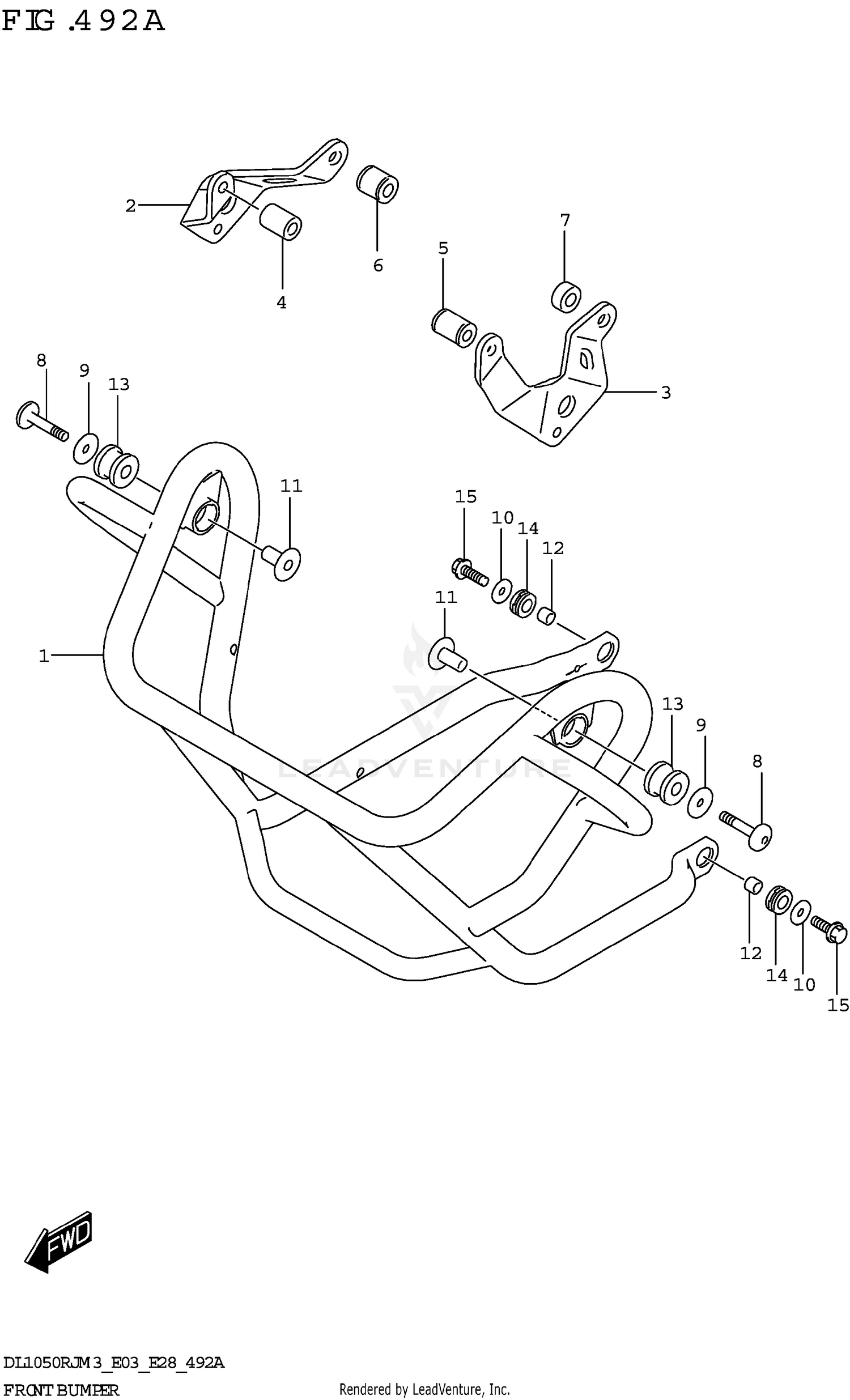 FRONT BUMPER (DL1050RJ)