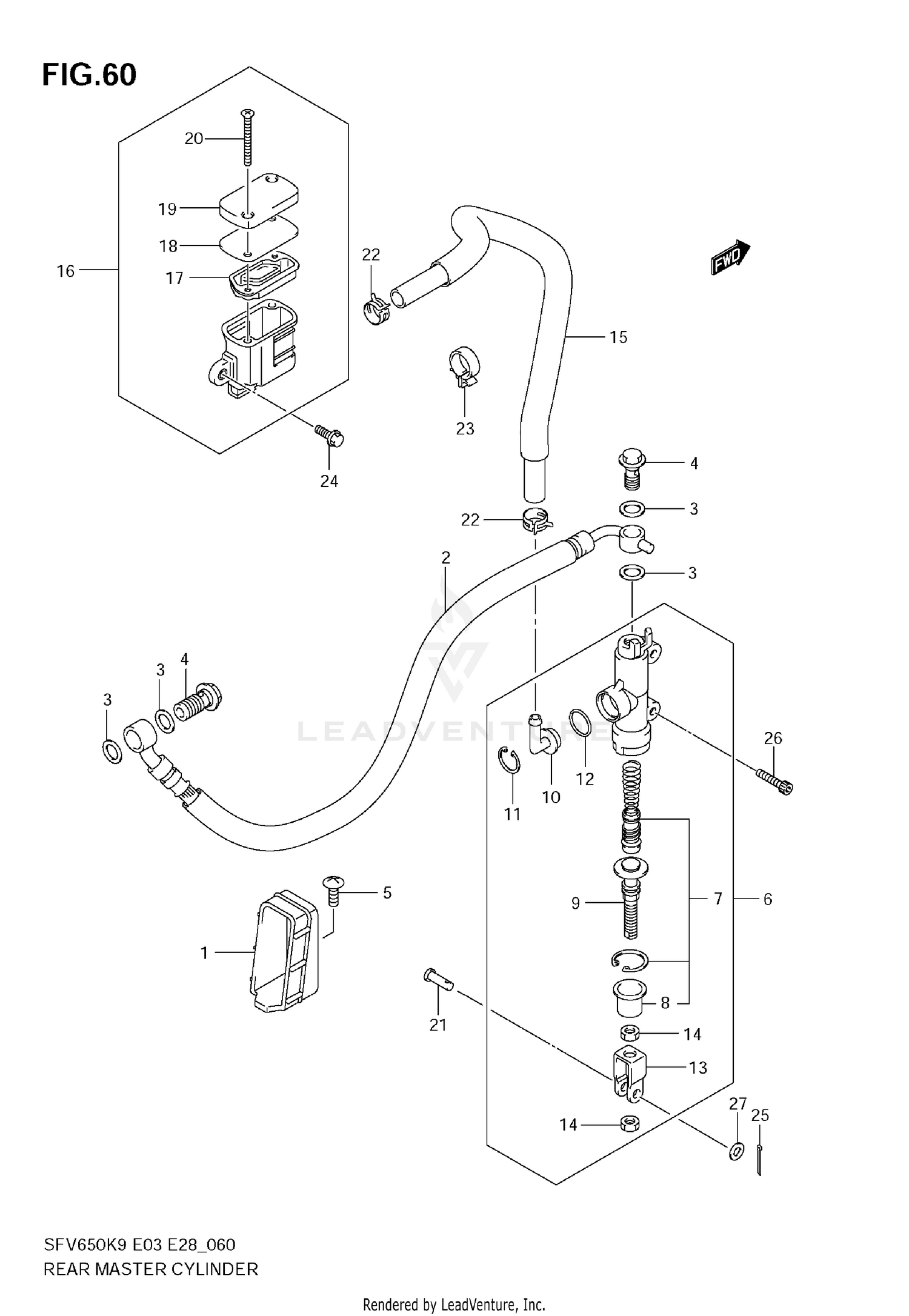 REAR MASTER CYLINDER