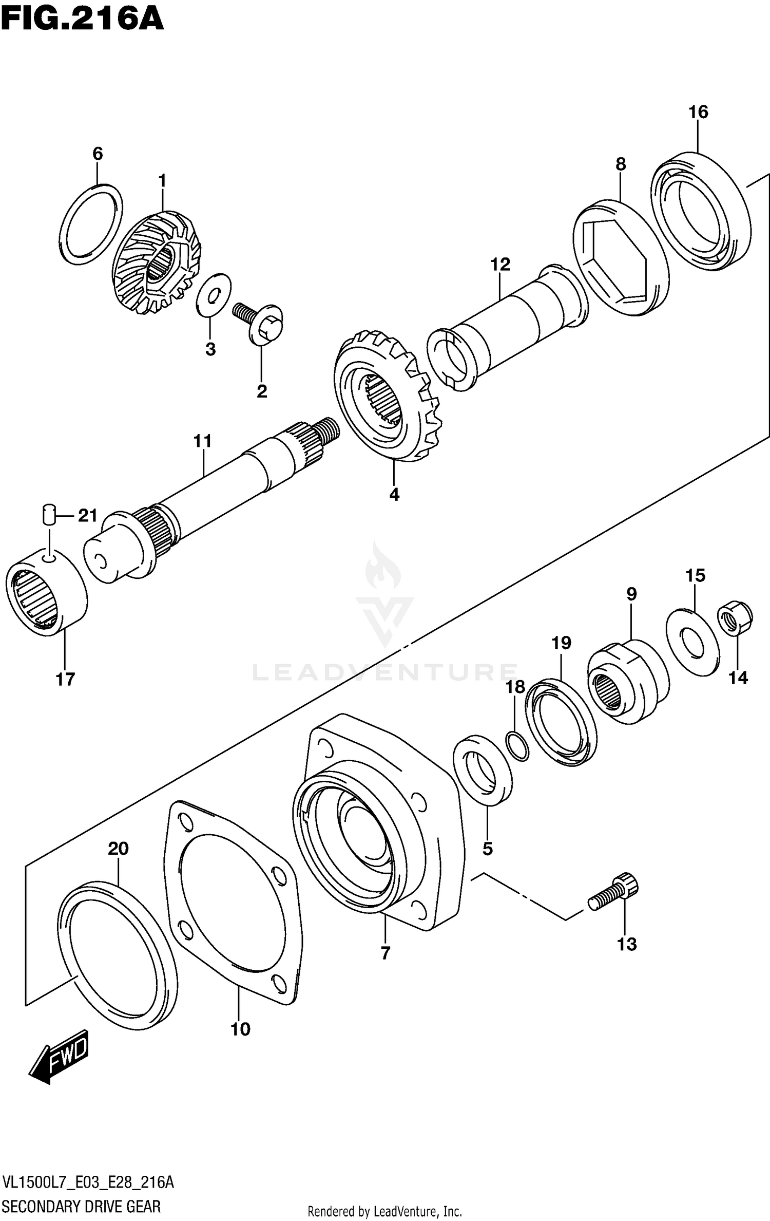 SECONDARY DRIVE GEAR