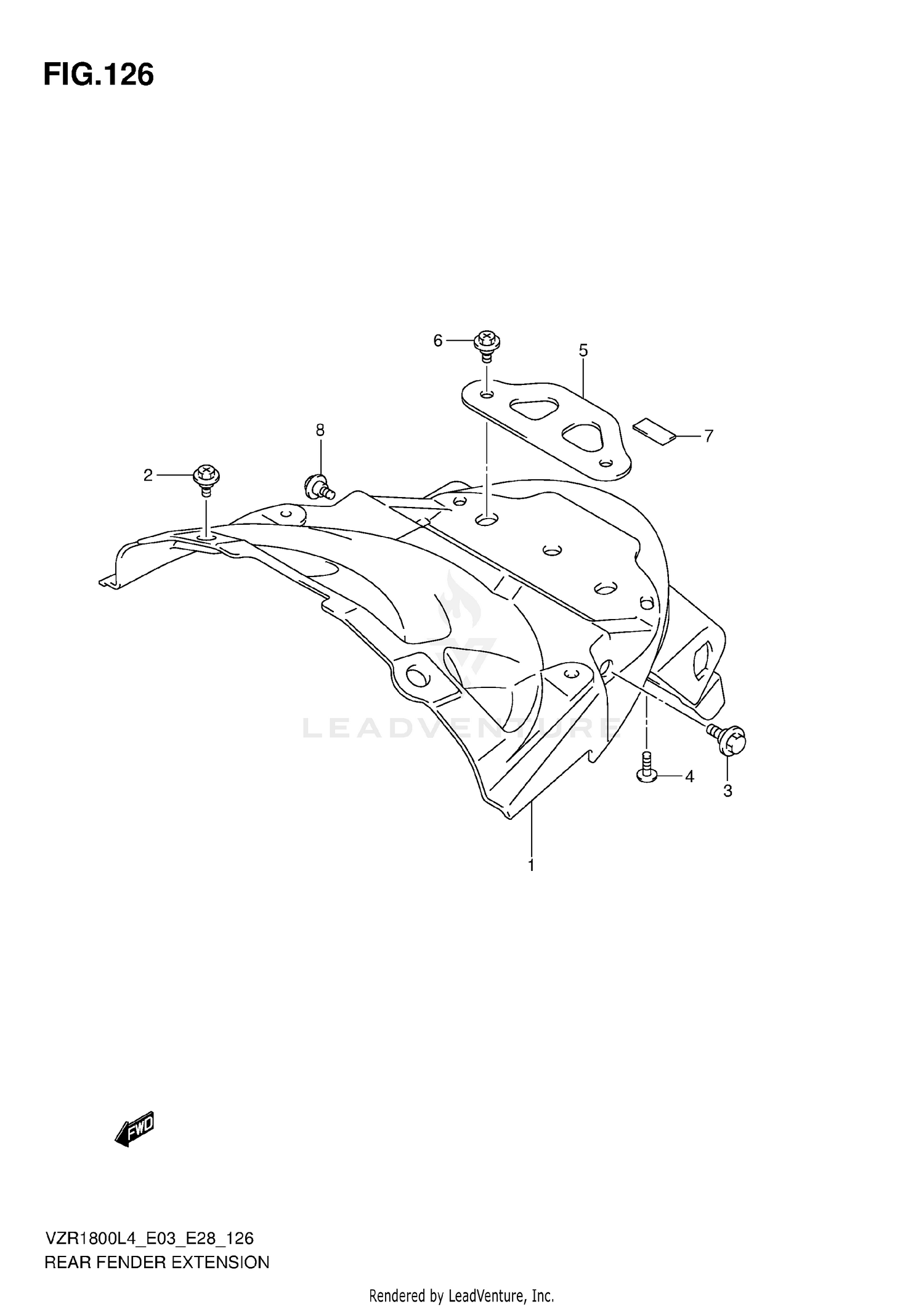 REAR FENDER EXTENSION