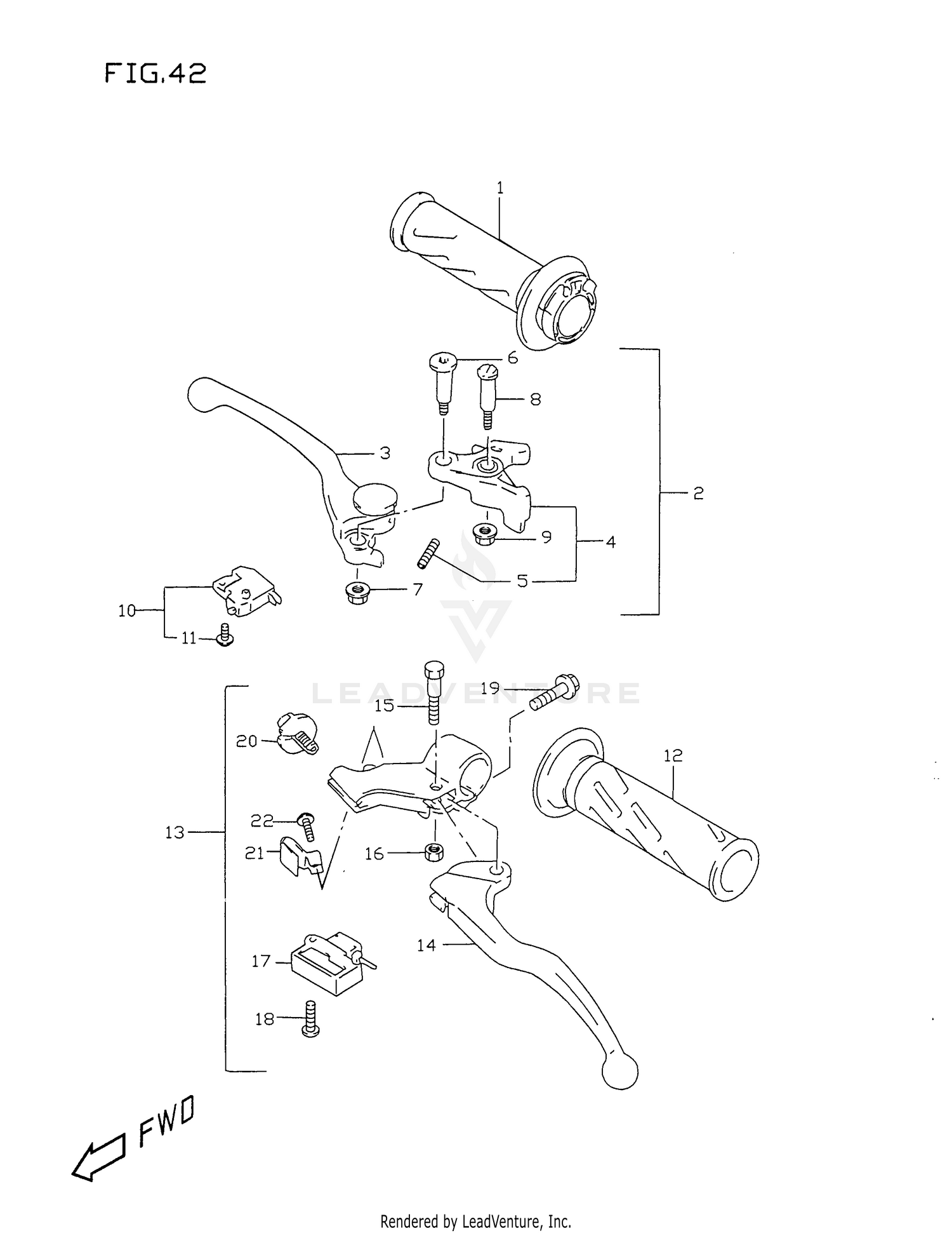 HANDLE LEVER (MODEL T/V)